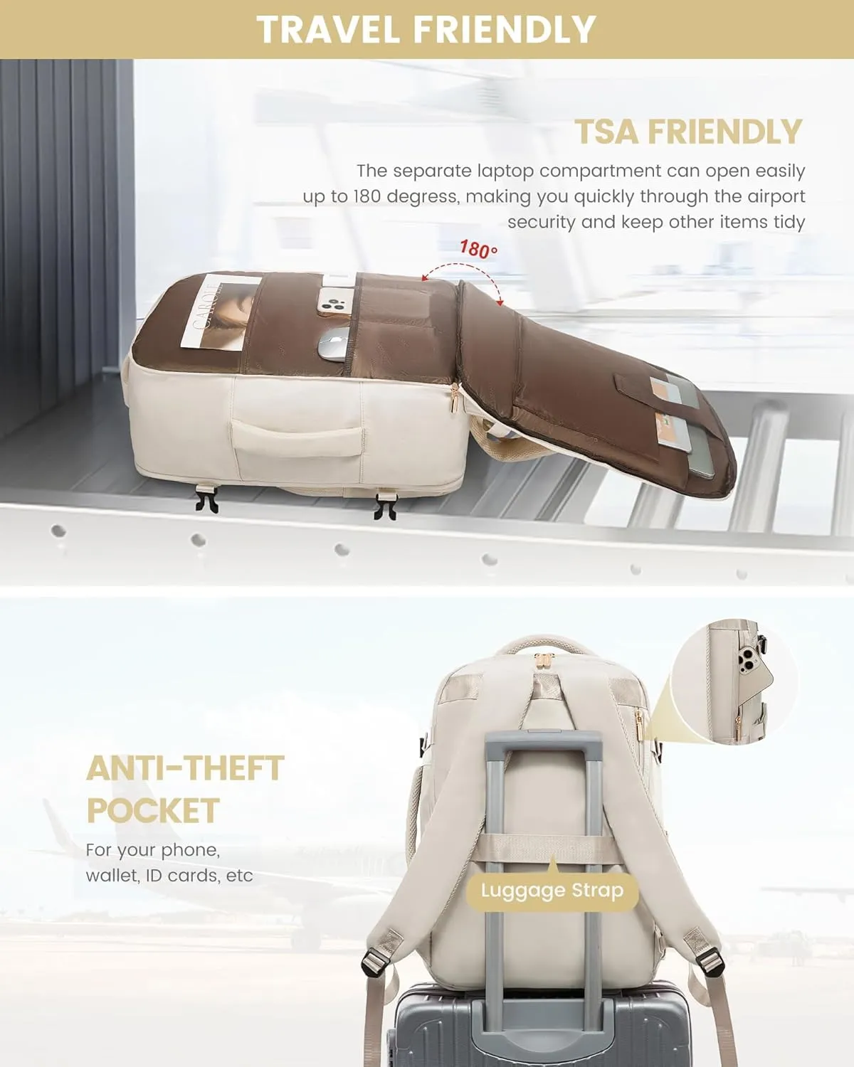 Premium Travel Backpack(ADT STYLE) sold by LOVEVOOK product image thumbnail 5