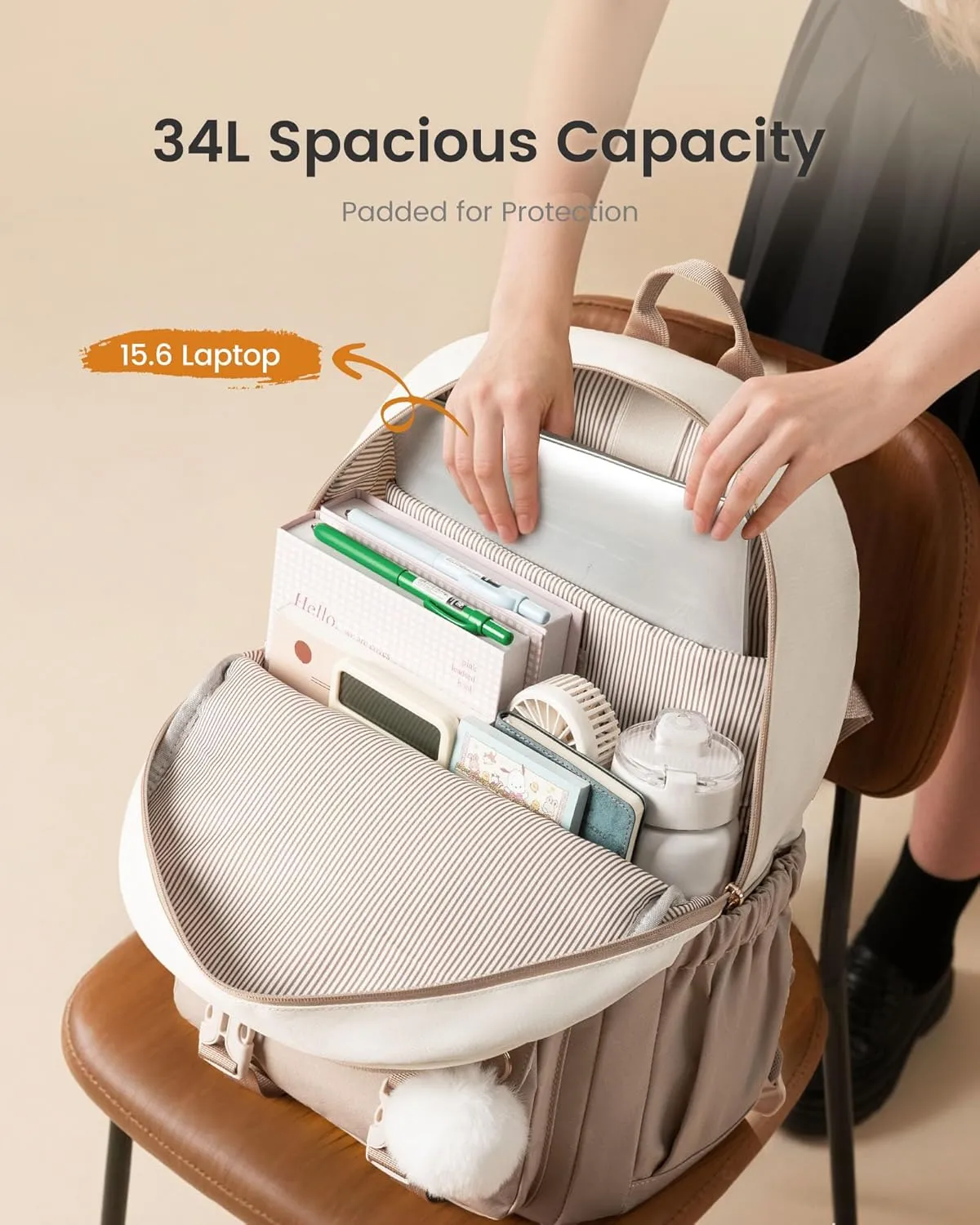 Cute School Backpack, 15.6", 4423 sold by LOVEVOOK product image thumbnail 5