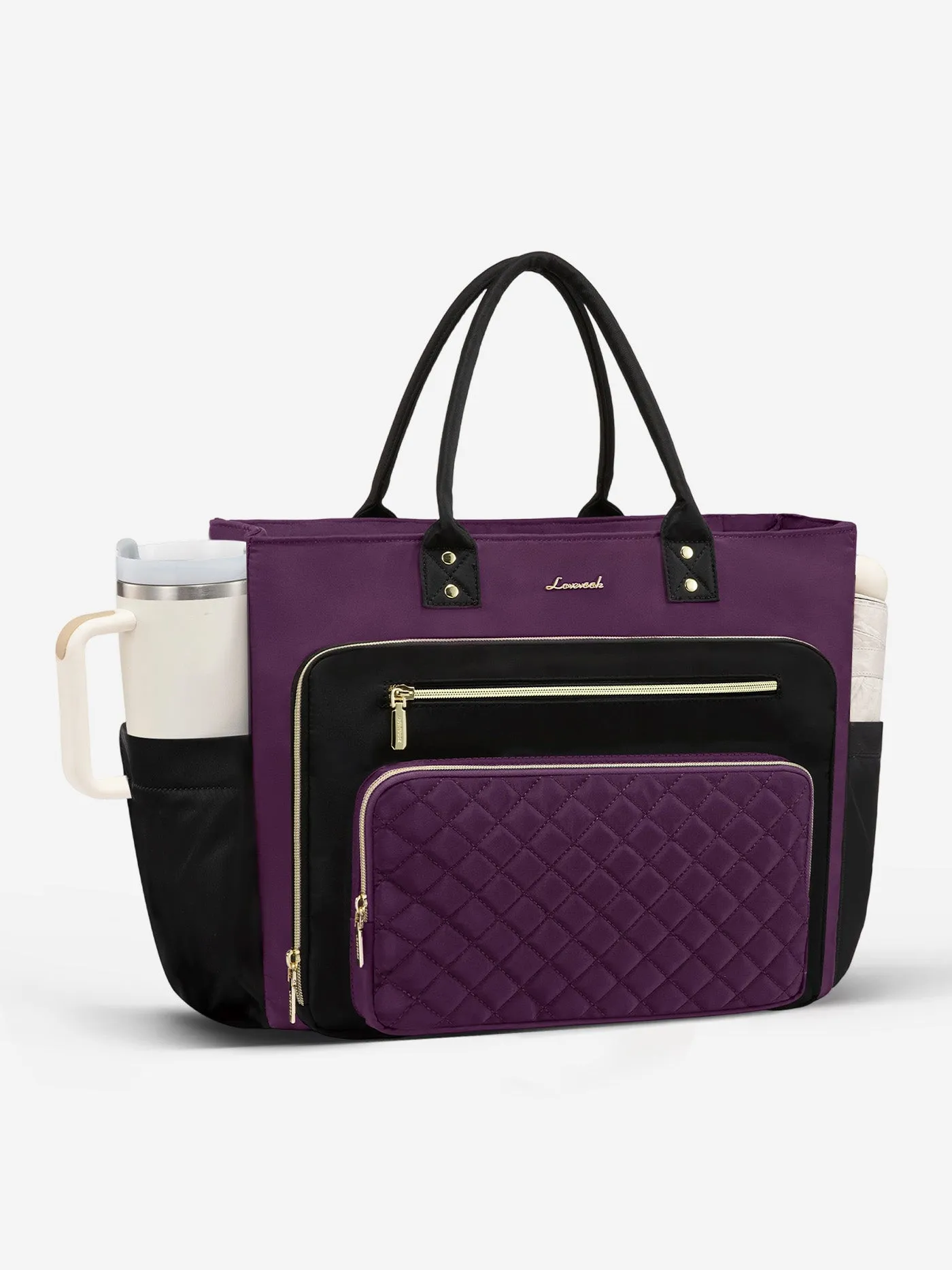 Multi-Pocket Laptop Tote Bag , 15.6" 17.3" sold by LOVEVOOK product image thumbnail 3