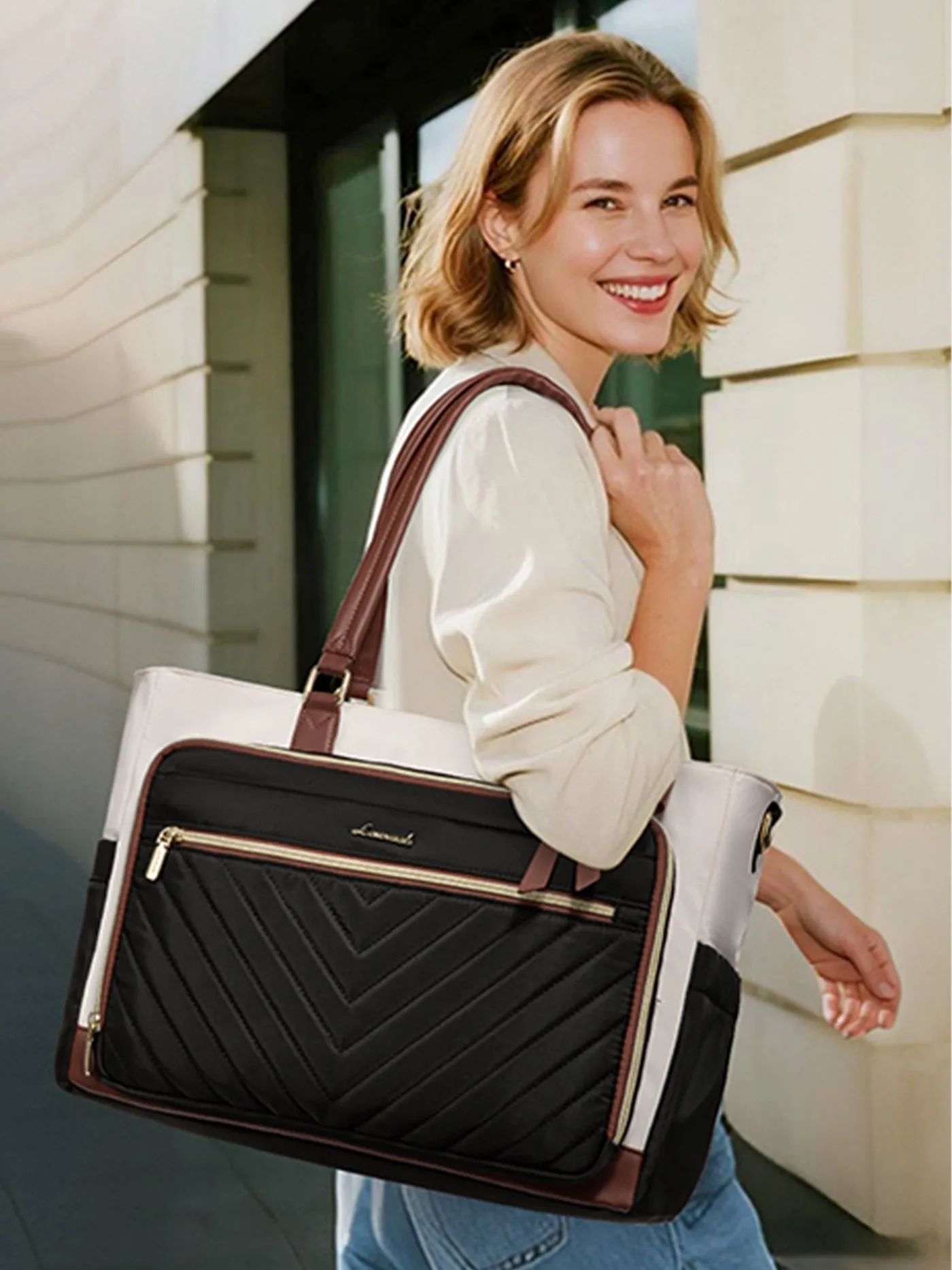 Lunch Tote Bag, 15.6" 17.3" sold by LOVEVOOK product image thumbnail 2