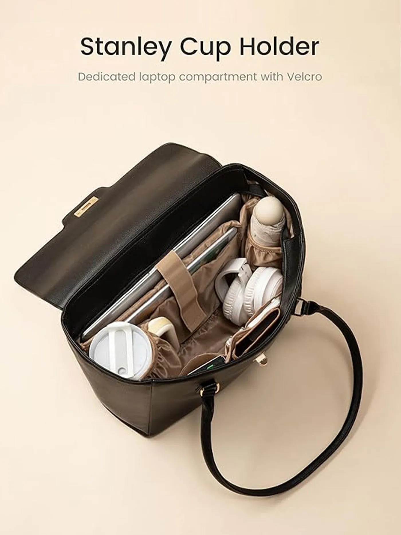 Laptop Leather Bag 15.6" 17" sold by LOVEVOOK product image thumbnail 3