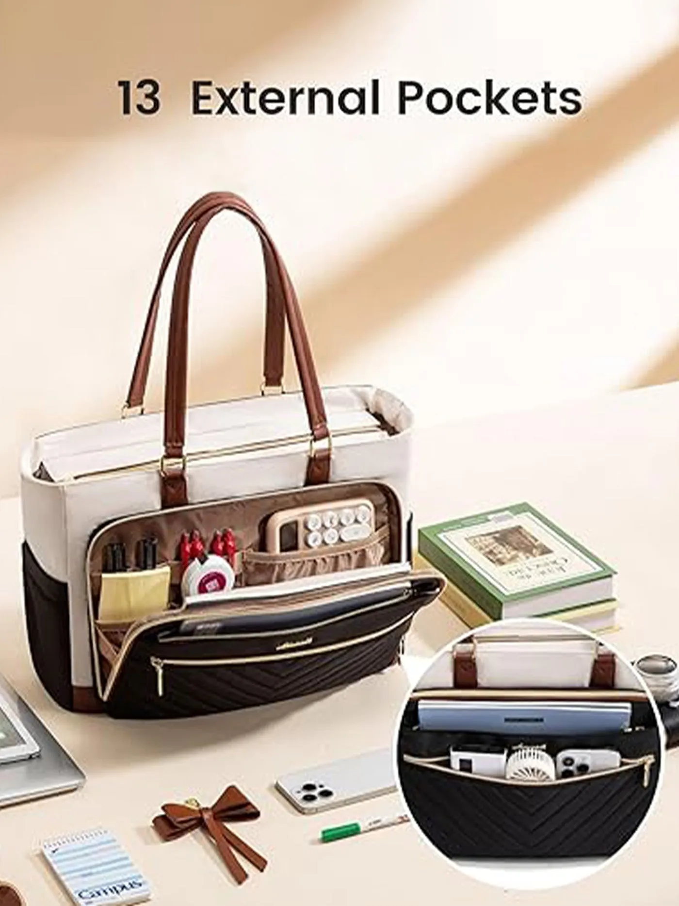 Laptop Tote Bag 15.6" 17.3" sold by LOVEVOOK product image thumbnail 3