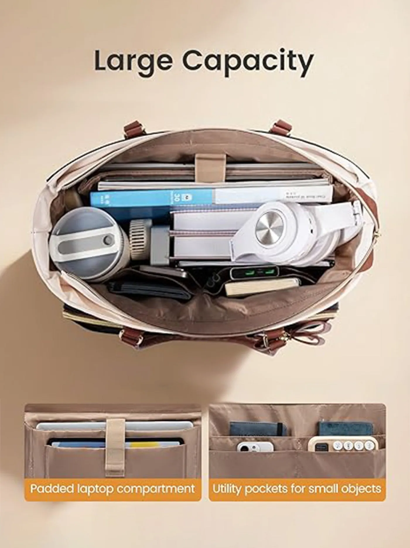 Laptop Tote Bag 15.6" 17.3" sold by LOVEVOOK product image thumbnail 5