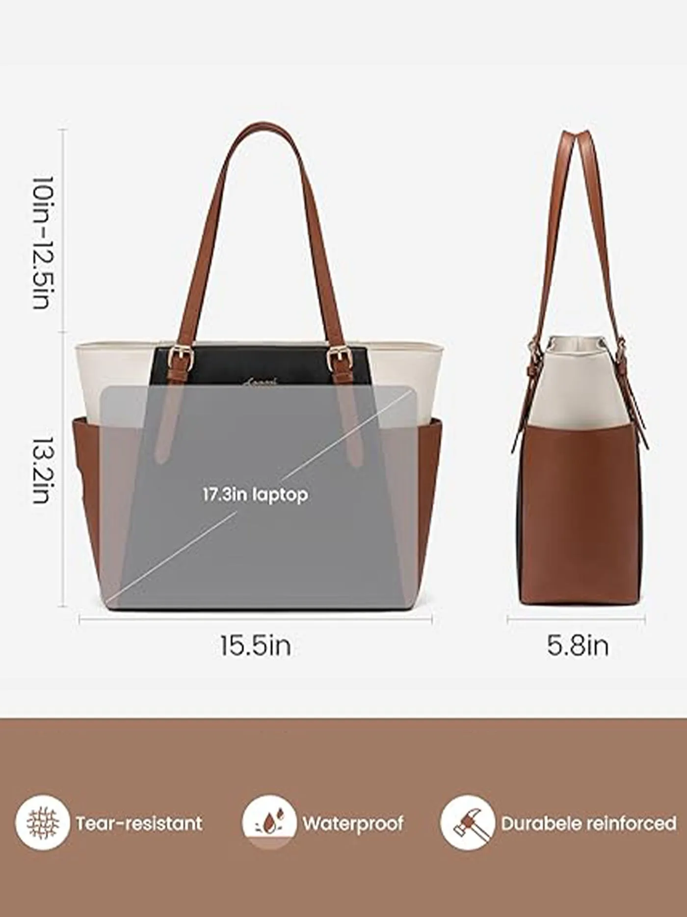 Laptop Tote Bag 15.6" 17.3" sold by LOVEVOOK product image thumbnail 5