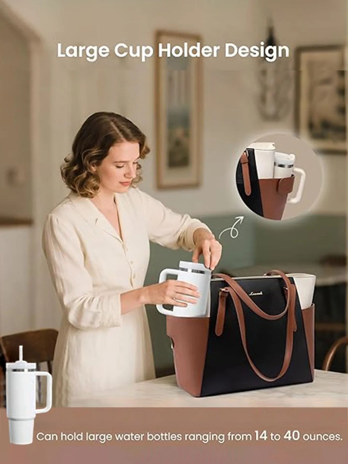 Laptop Tote Bag 15.6" 17.3" sold by LOVEVOOK product image thumbnail 2