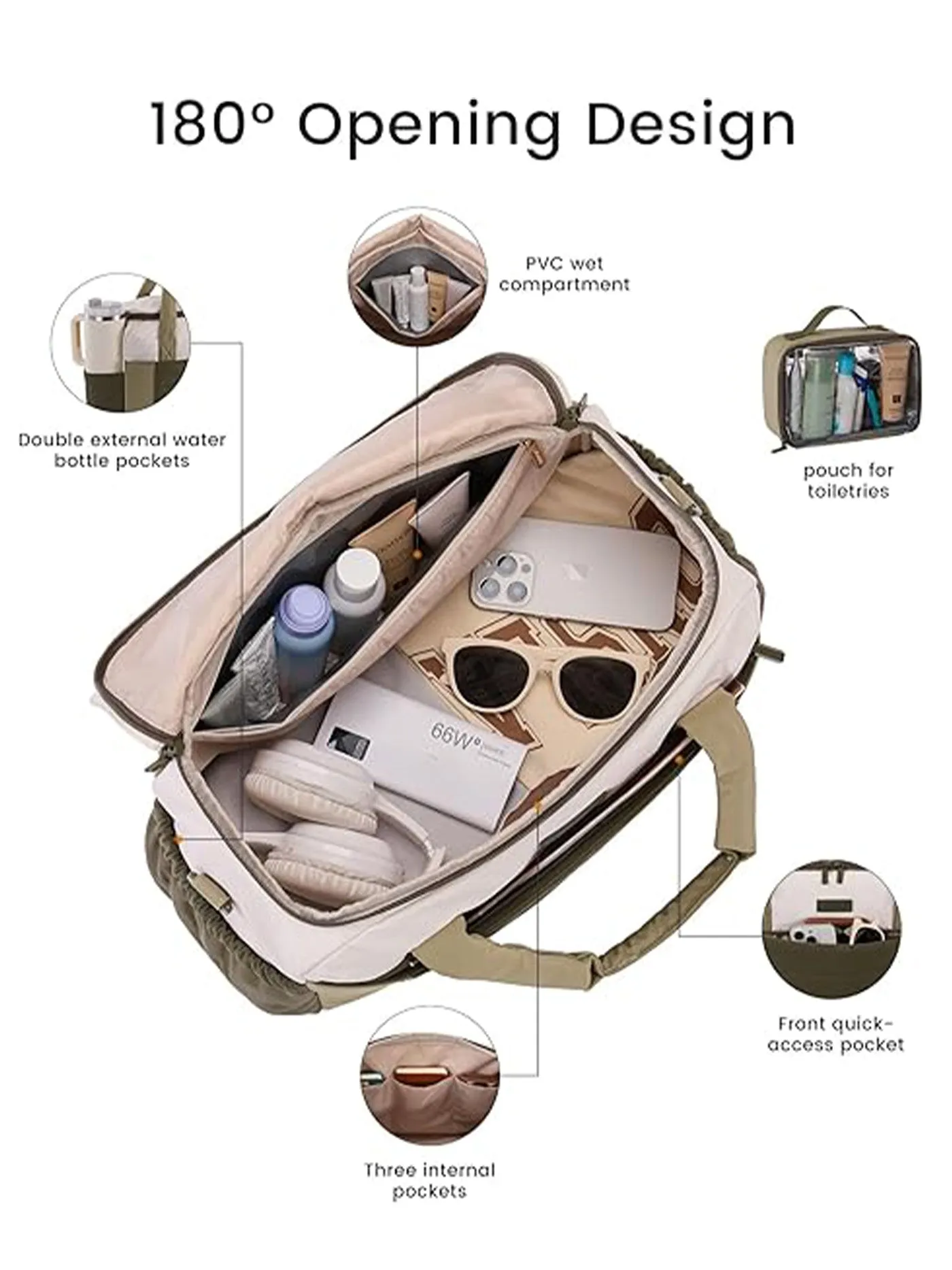 Carry on Duffle Bag 26L/36L sold by LOVEVOOK product image thumbnail 4