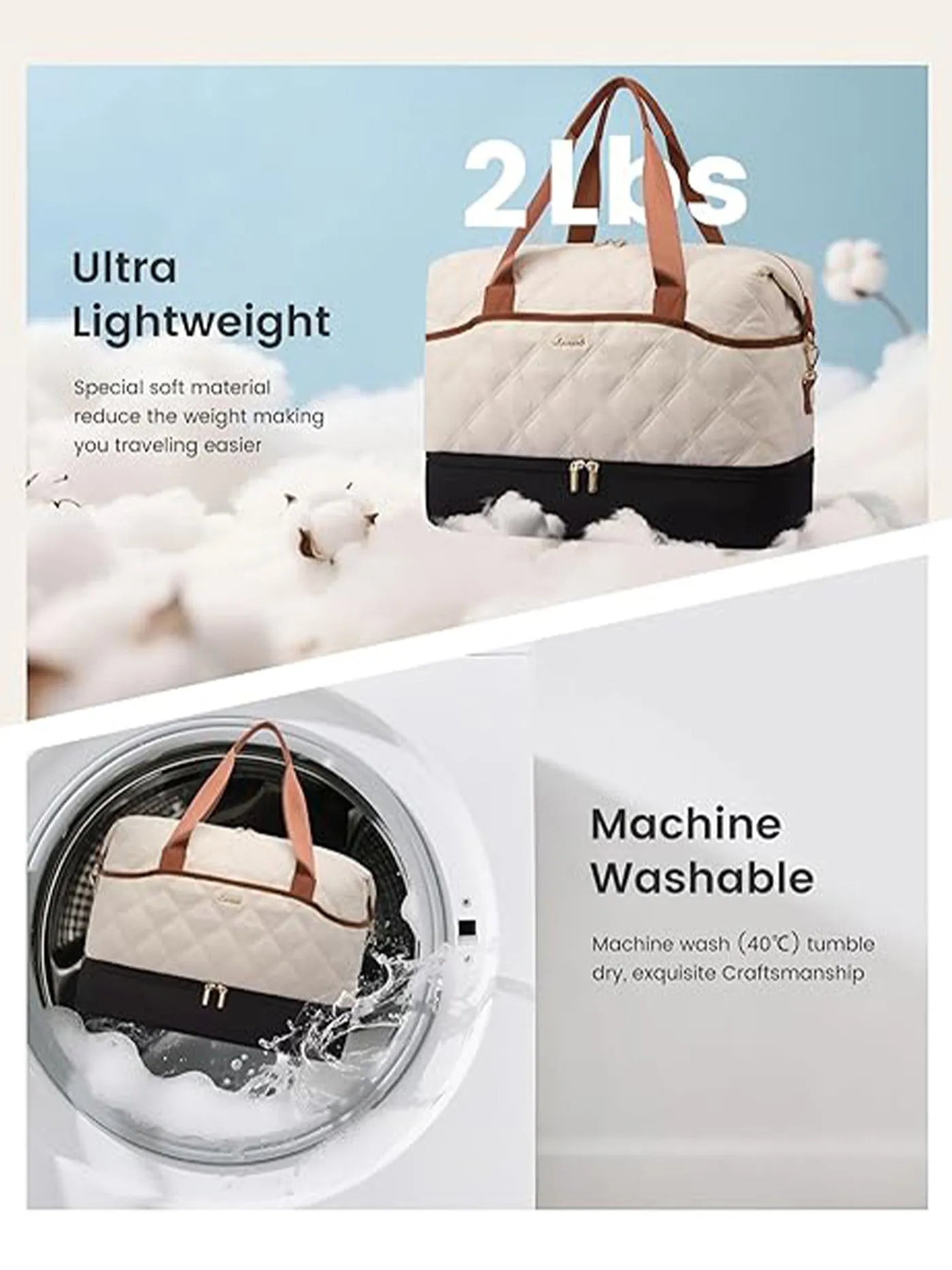 Travel Duffle Bag 35L/45L sold by LOVEVOOK product image thumbnail 3