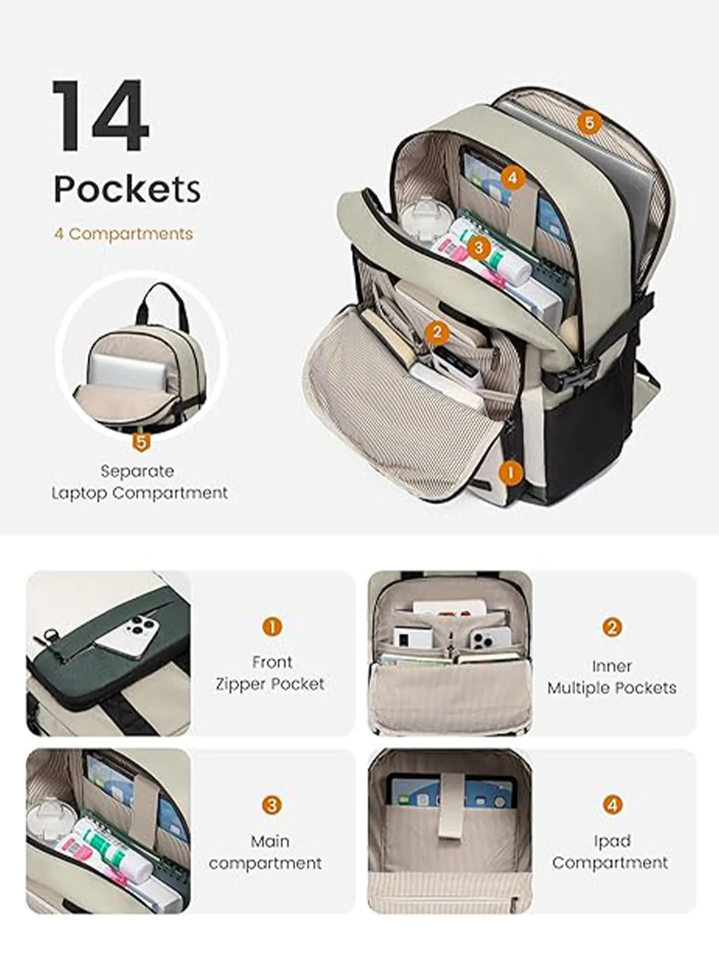 School Backpack 15.6" 17.3" sold by LOVEVOOK product image thumbnail 3
