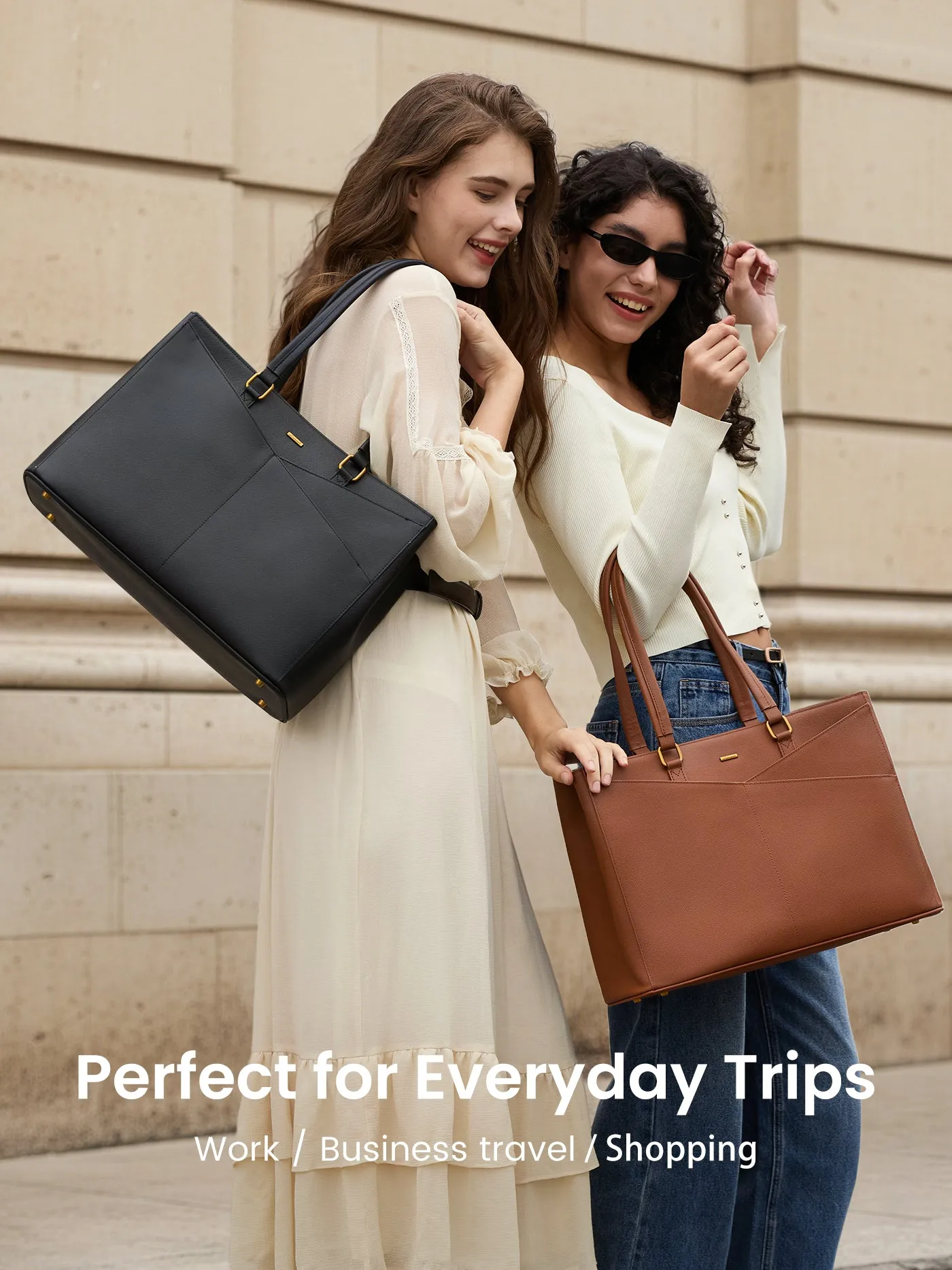 Elevate Top-Grain Leather Tote--100% Cowhide sold by LOVEVOOK product image thumbnail 3