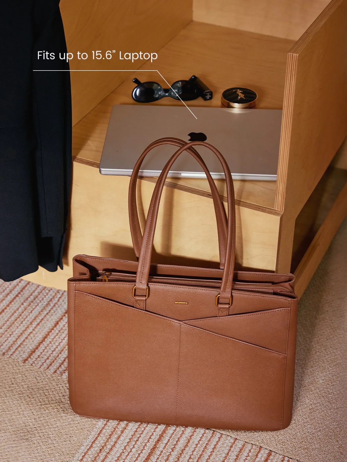 Elevate Top-Grain Leather Tote--100% Cowhide sold by LOVEVOOK product image thumbnail 4