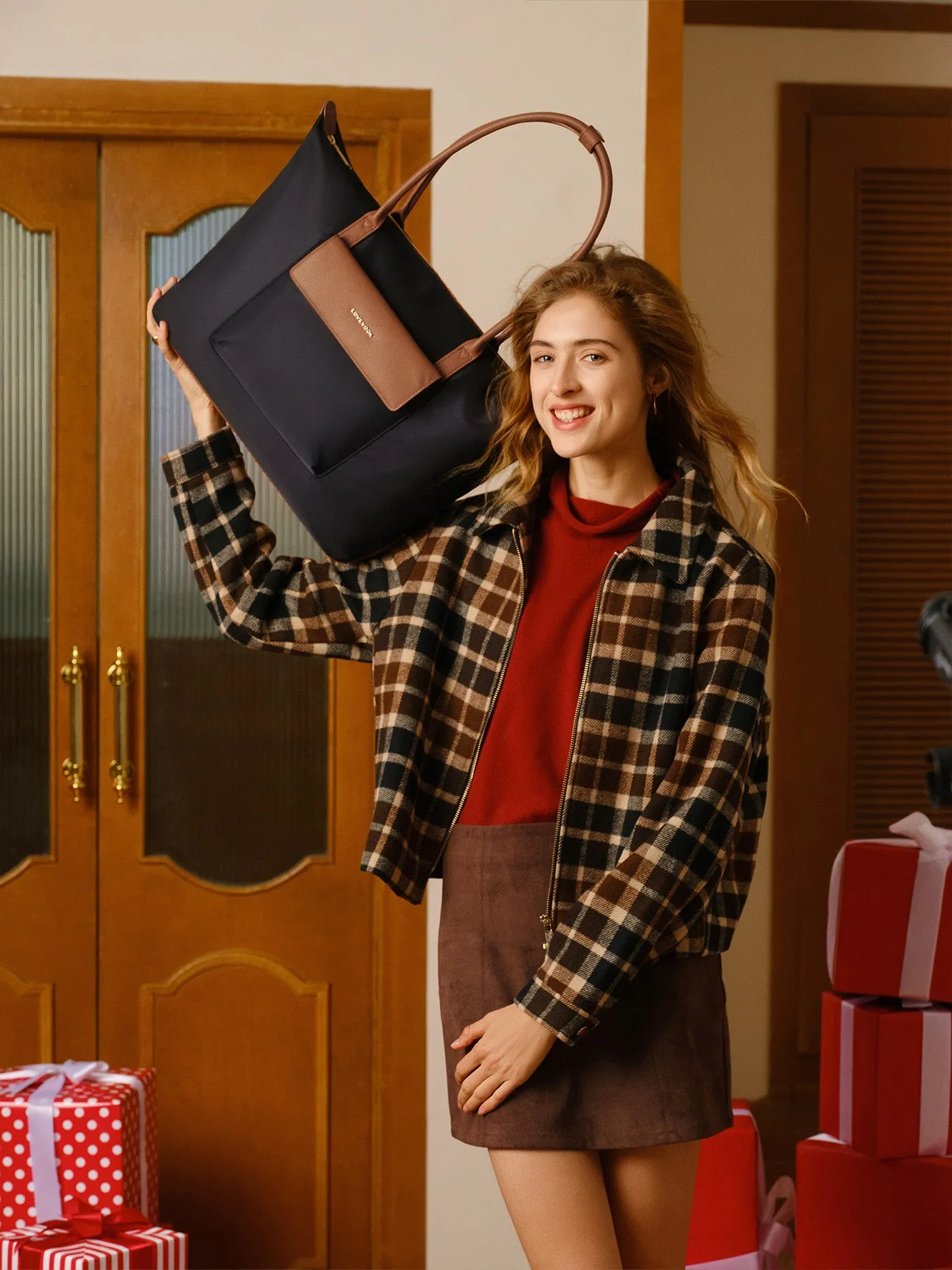 Grace Laptop Tote, Ink Brown (US ONLY) sold by LOVEVOOK product image thumbnail 2