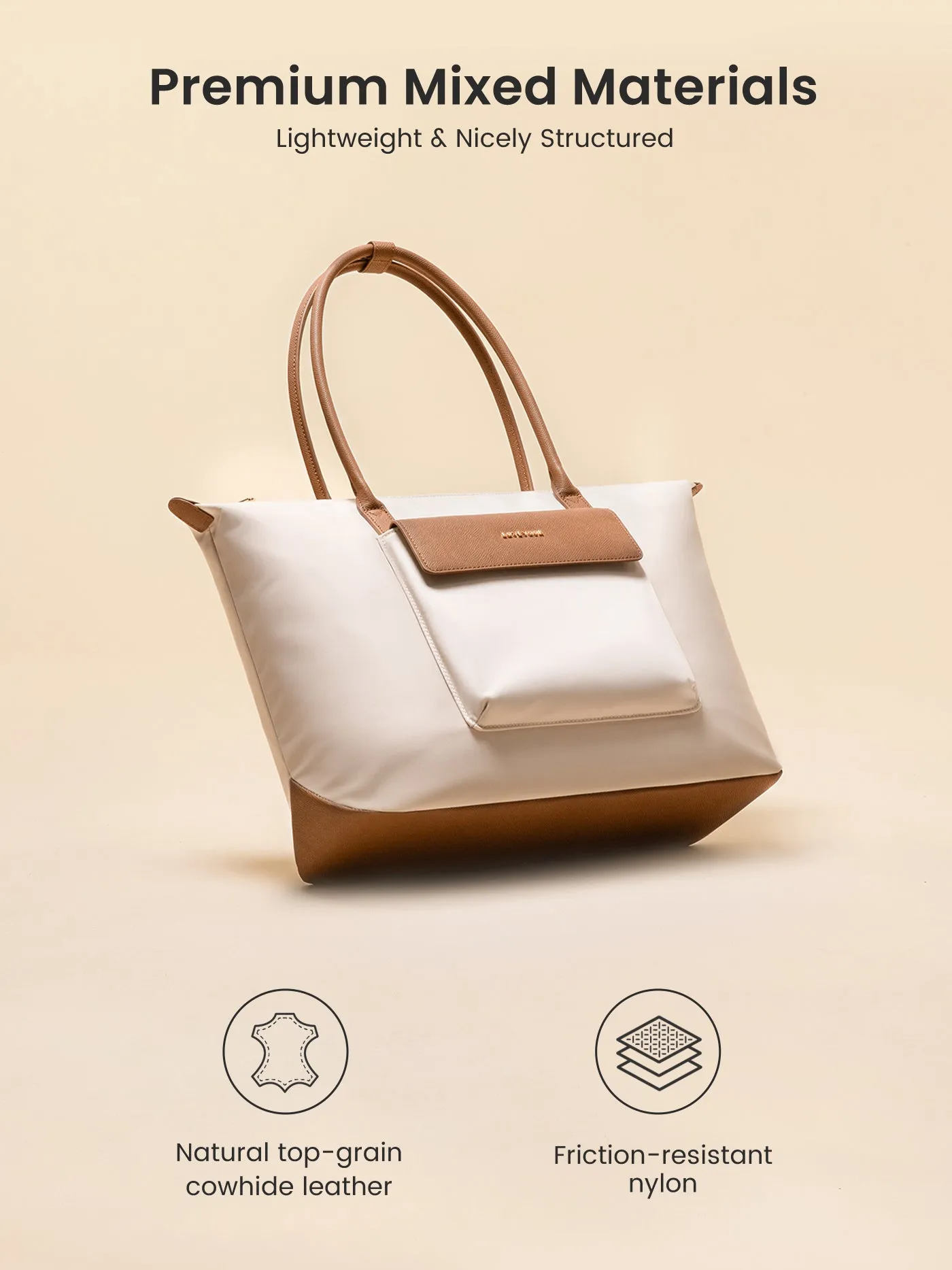 Grace Laptop Tote, Ink Brown (US ONLY) sold by LOVEVOOK product image thumbnail 4