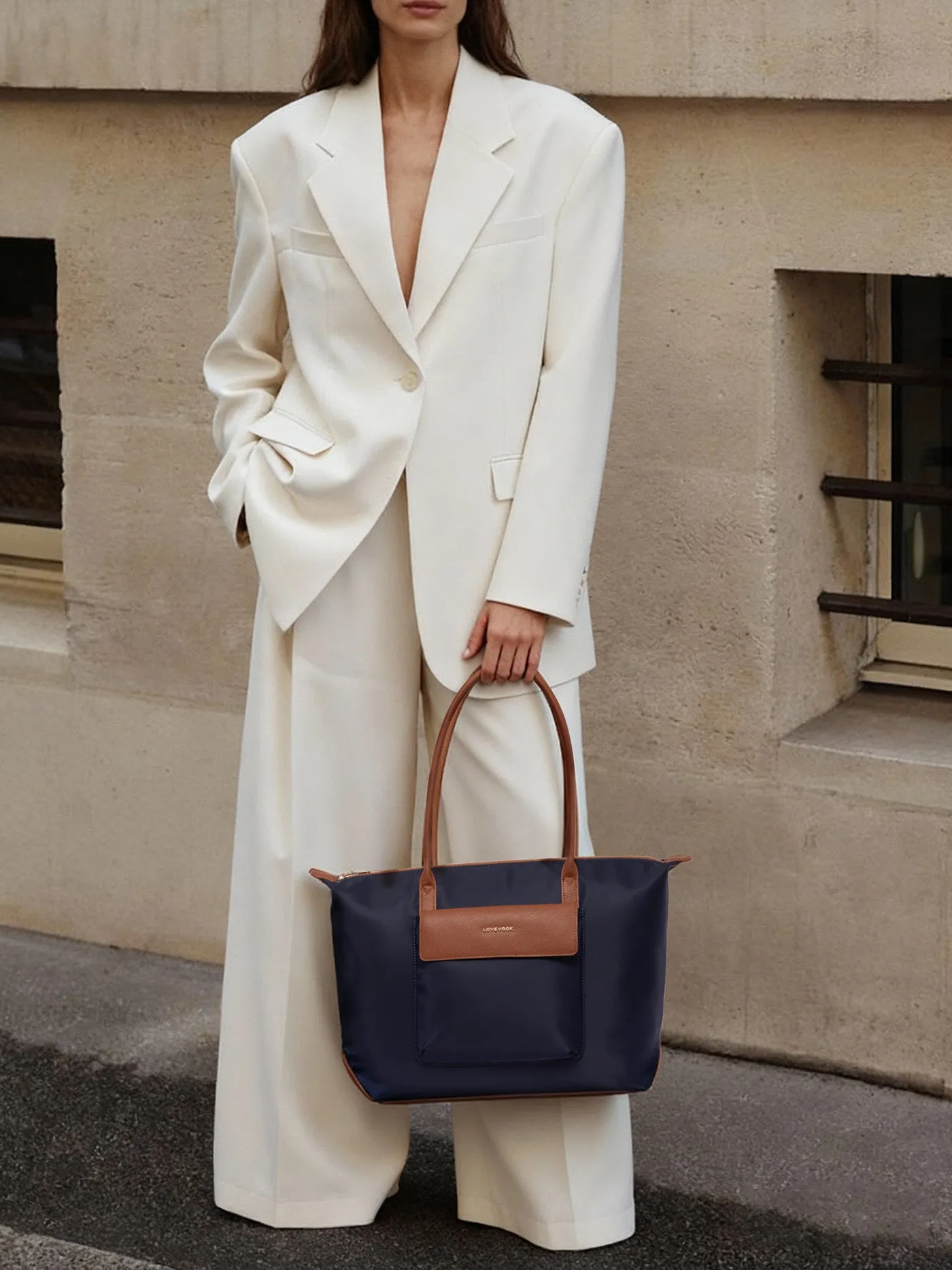 Grace Laptop Tote, Mist Blue (US ONLY) sold by LOVEVOOK product image thumbnail 3