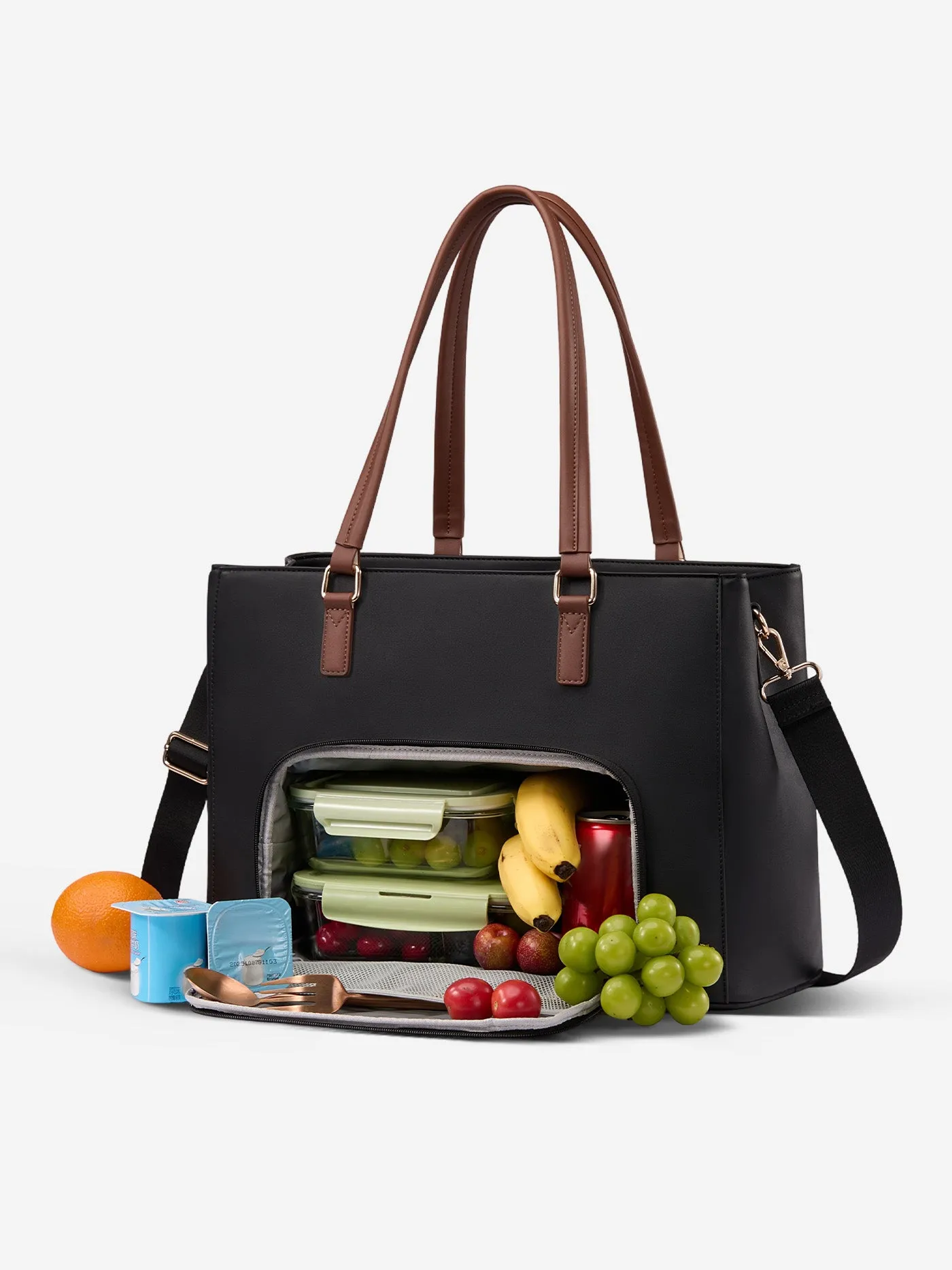 Leather Laptop Lunch Bag 15.6" 17.3" sold by LOVEVOOK