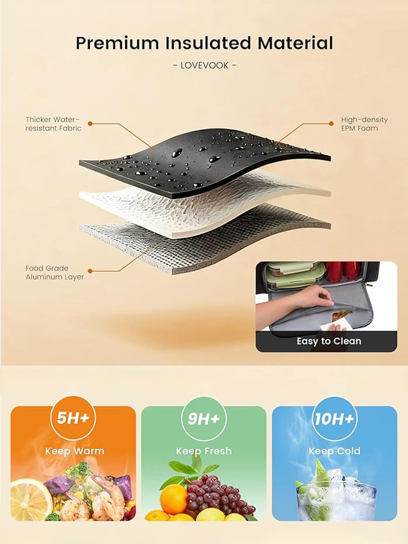 Lunch Compartment Laptop Tote Bag 15.6" 17.3" sold by LOVEVOOK product image thumbnail 4