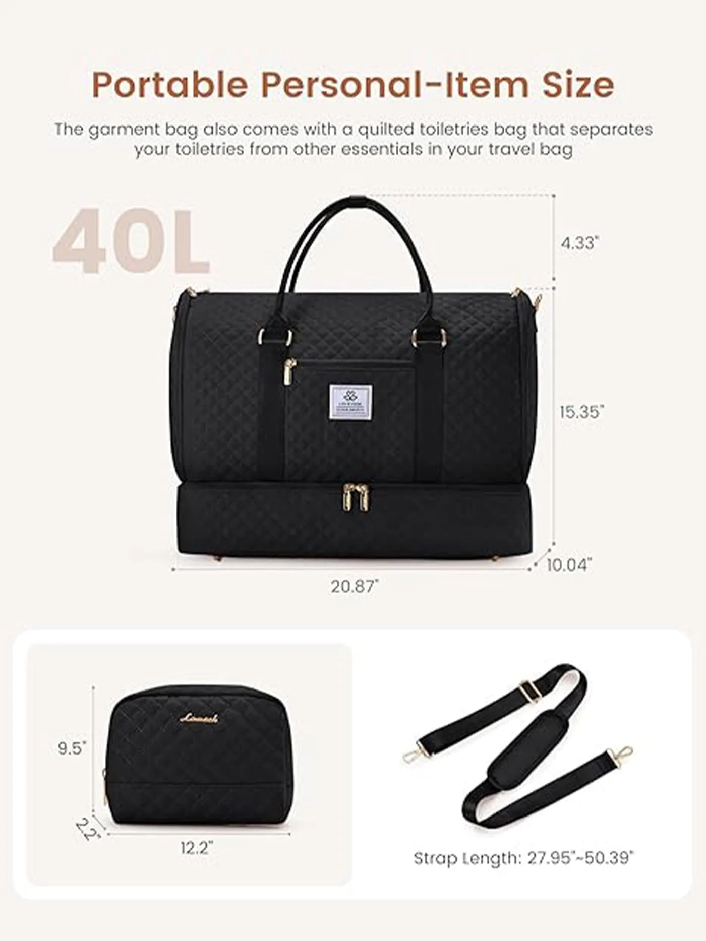 Convertible Garment Bag sold by LOVEVOOK product image thumbnail 2