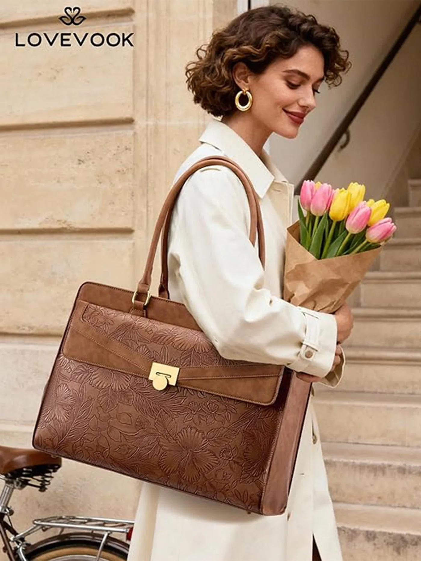 Laptop Tote Bag 15.6" 17.3" sold by LOVEVOOK product image thumbnail 5