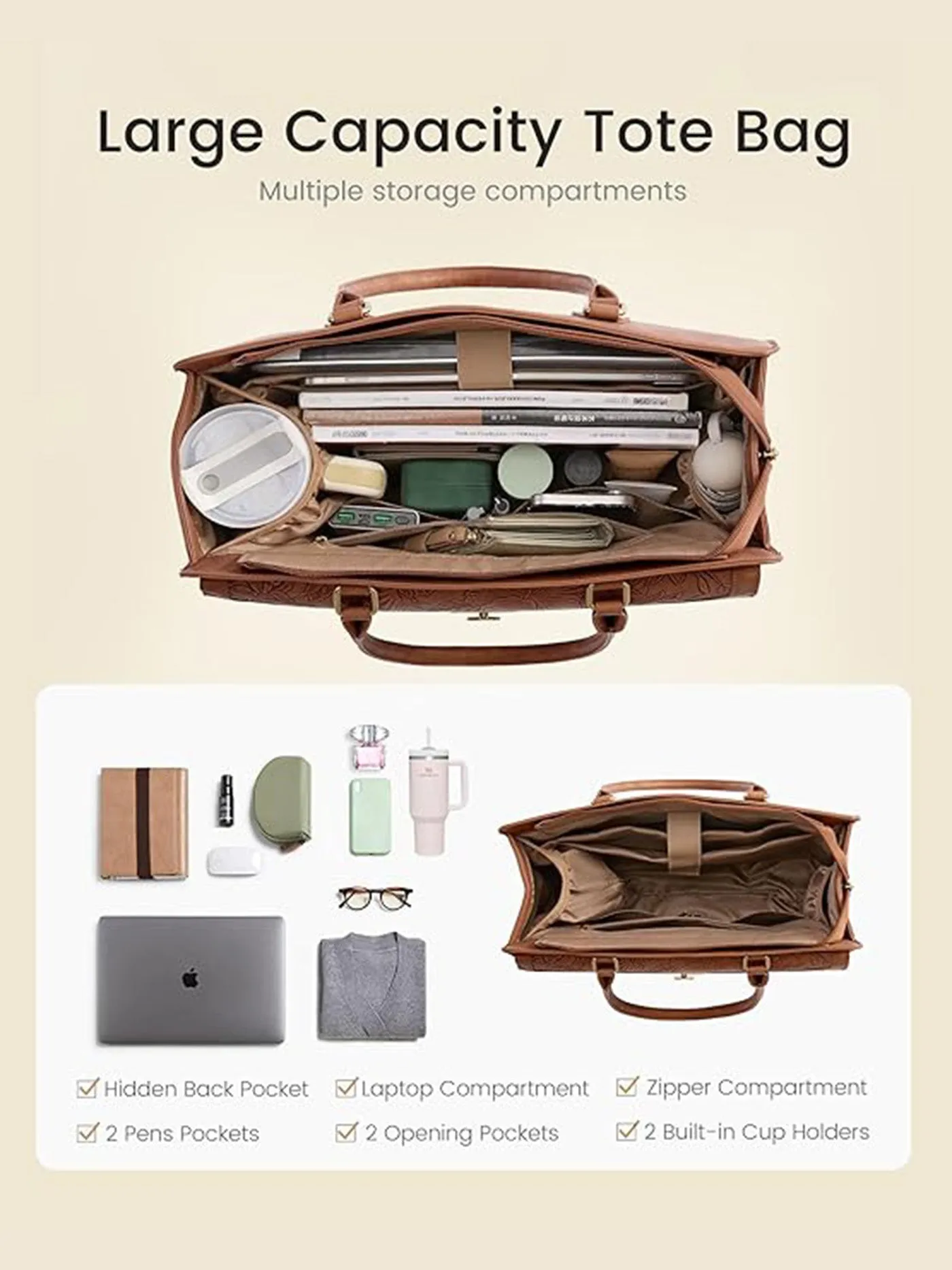 Laptop Tote Bag 15.6" 17.3" sold by LOVEVOOK product image thumbnail 3