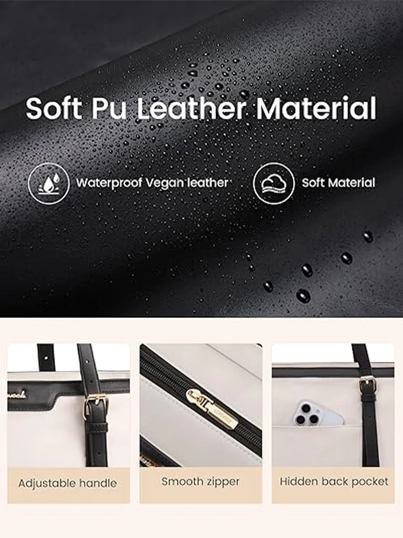 Laptop Tote Bag 15.6" 17.3" sold by LOVEVOOK product image thumbnail 5