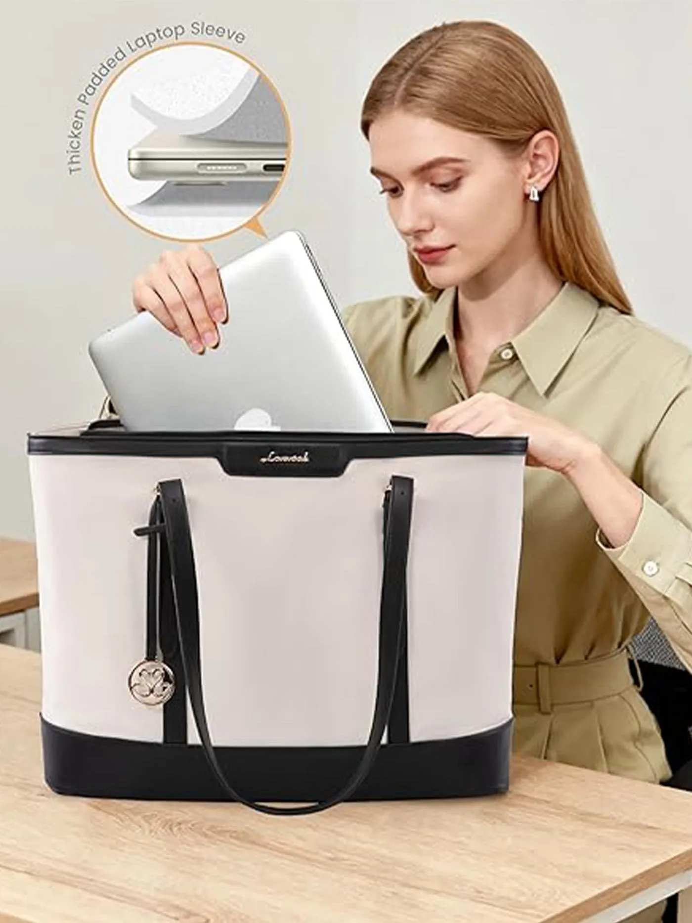 Laptop Tote Bag 15.6" 17.3" sold by LOVEVOOK product image thumbnail 3