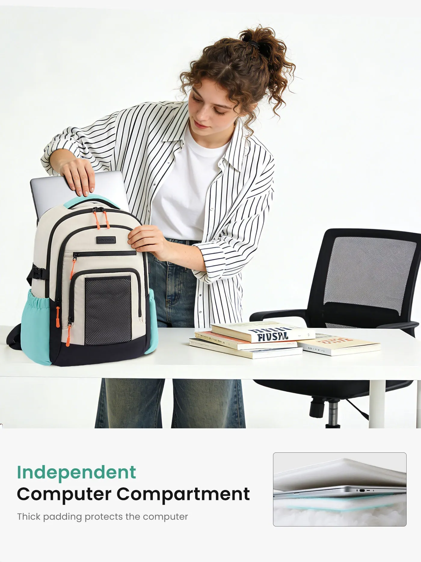 Laptop Backpack Bag 15.6" 17.3" sold by LOVEVOOK product image thumbnail 4