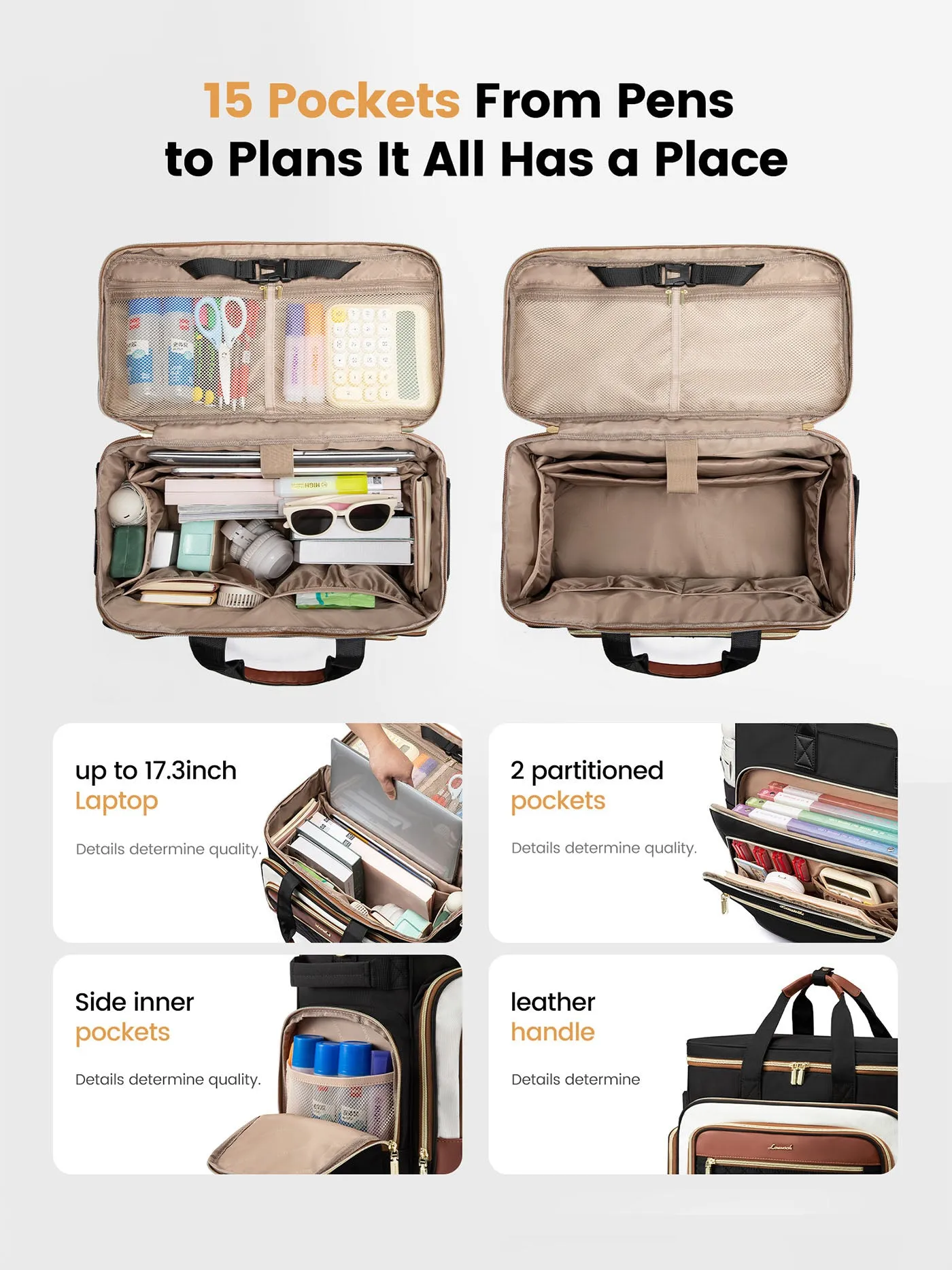 Rolling Tote Bag (ONLY US ) sold by LOVEVOOK product image thumbnail 4