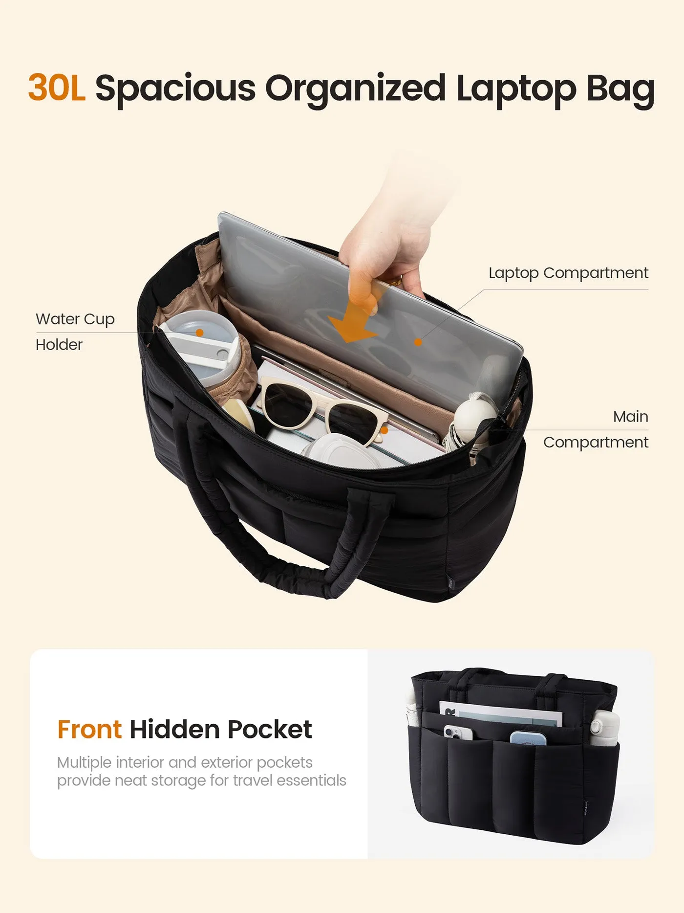 Buffer Tote Bag sold by LOVEVOOK product image thumbnail 3