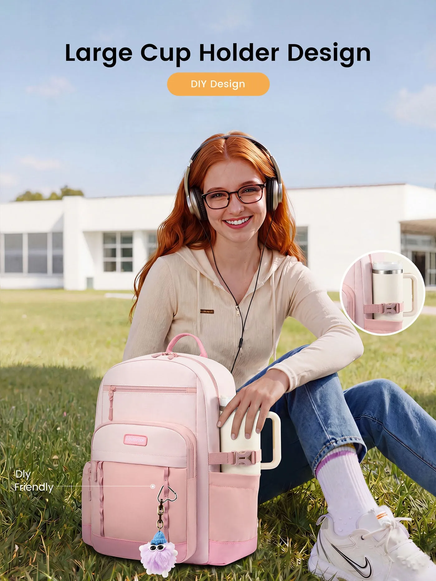 Laptop Backpack 15.6" 17" 18" sold by LOVEVOOK product image thumbnail 2