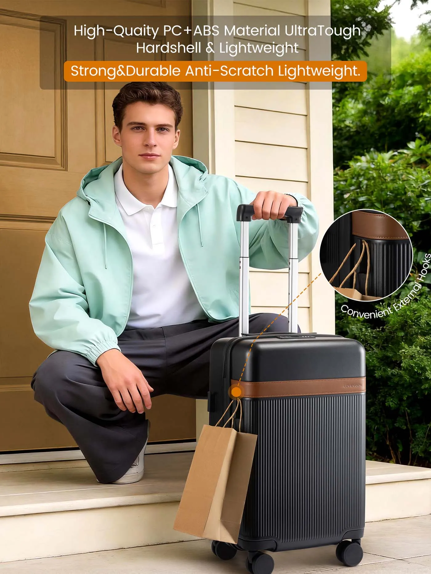 Carry On Luggage 22" 24"(ONLY US ) sold by LOVEVOOK product image thumbnail 3