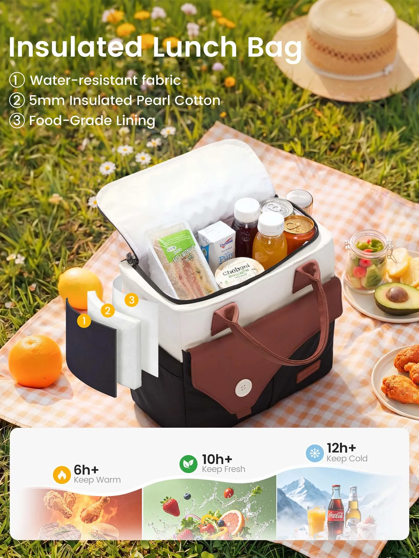 Insulated Lunch Bag 13L/17L sold by LOVEVOOK product image thumbnail 3