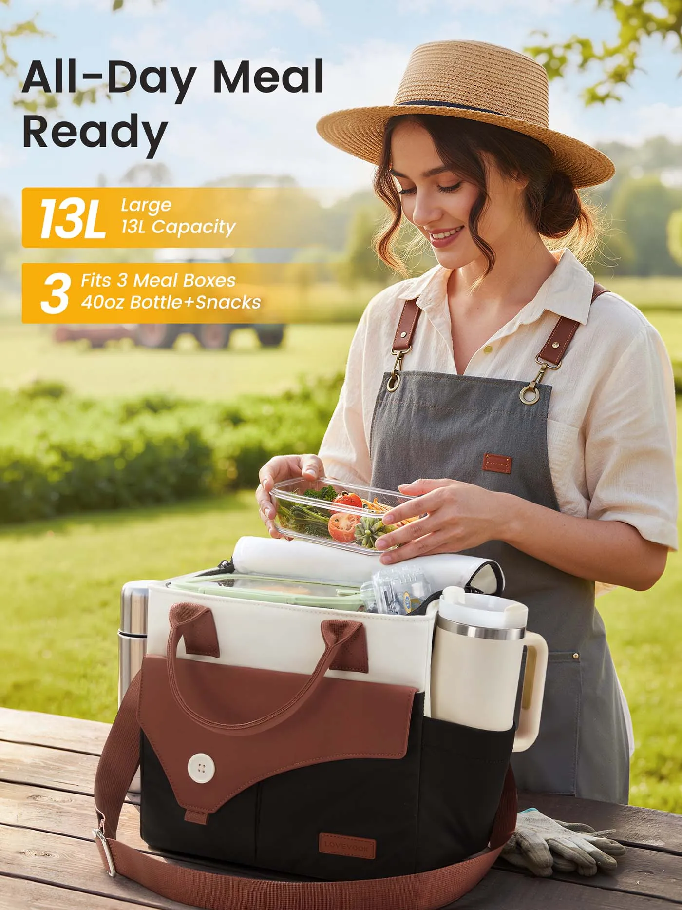 Insulated Lunch Bag 13L/17L sold by LOVEVOOK product image thumbnail 2