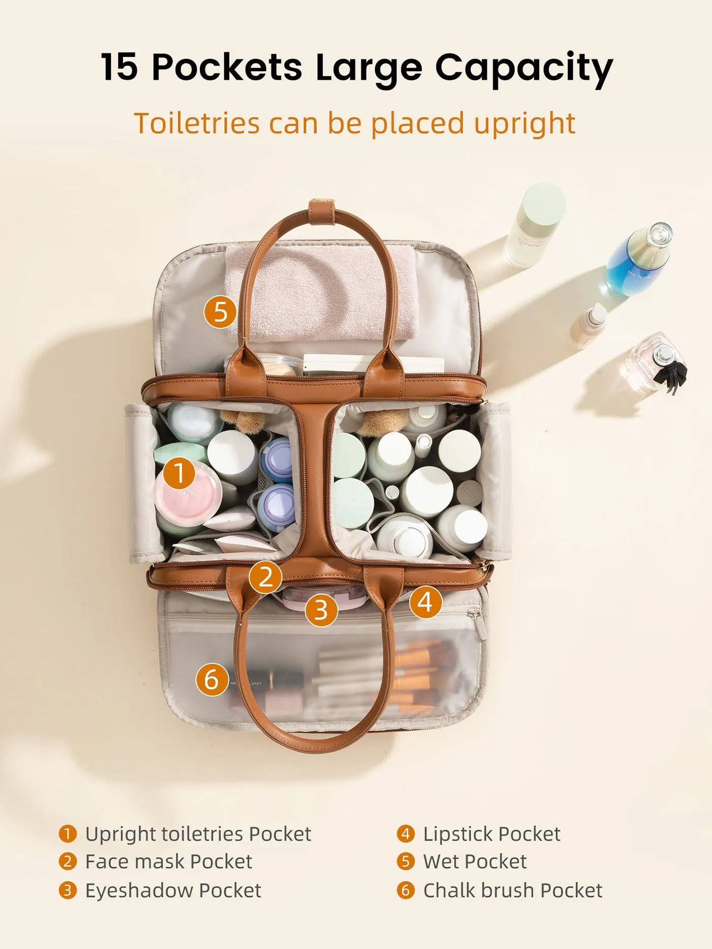 Travel Toiletry Bag sold by LOVEVOOK product image thumbnail 3