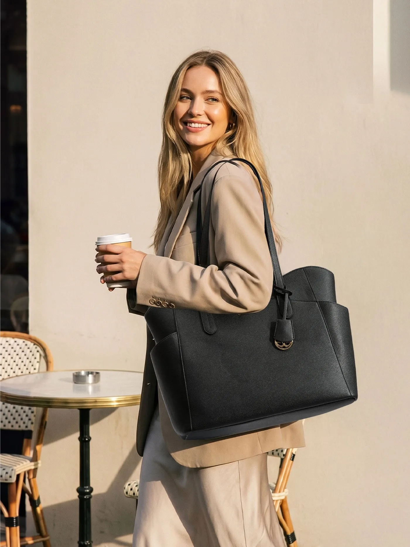 Lunch Tote Bag with Lunch Compartment 15.6" 17.3" sold by LOVEVOOK product image thumbnail 2