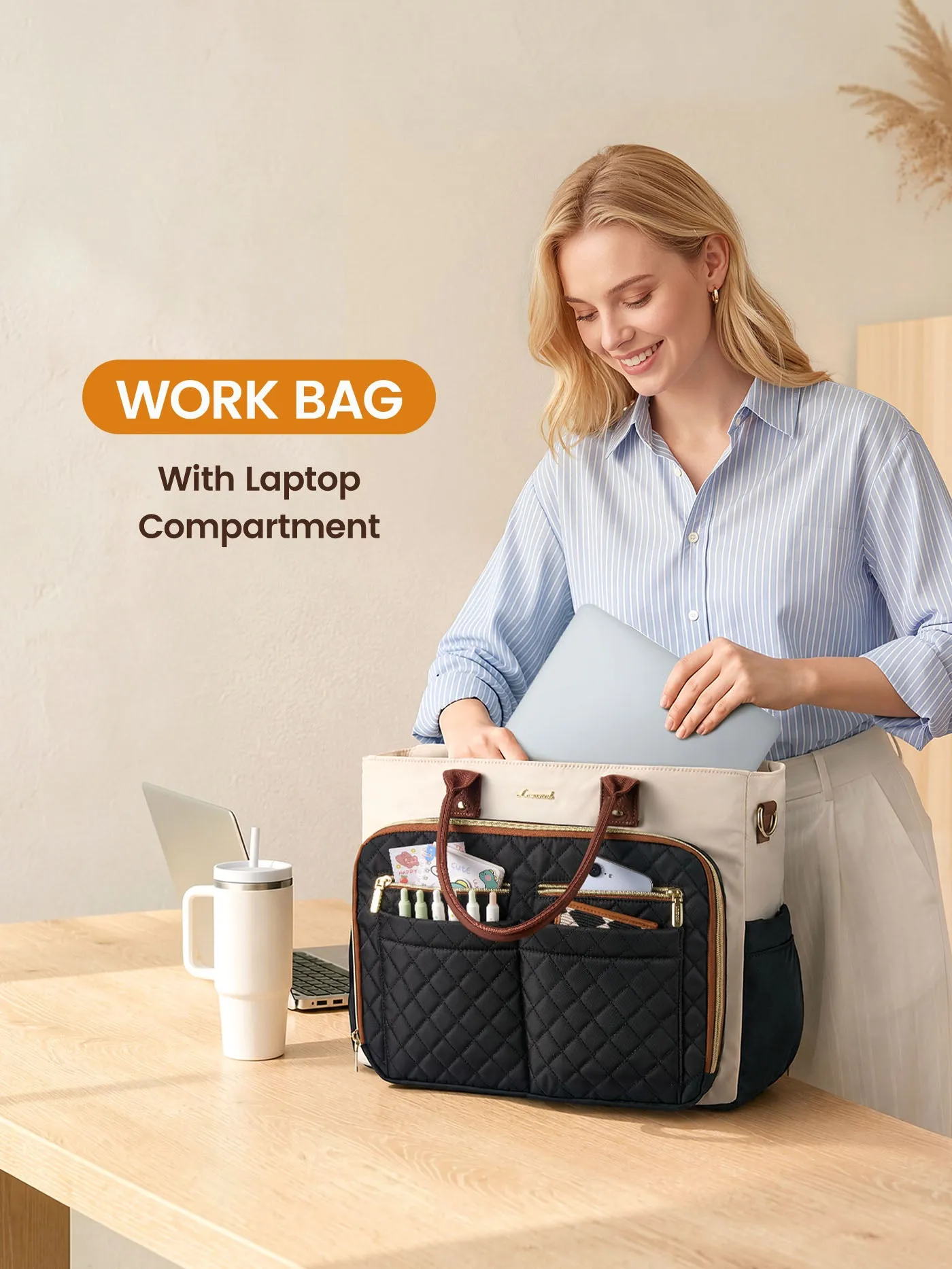 Laptop Tote Bag 15.6" 17.3",5776 sold by LOVEVOOK product image thumbnail 3