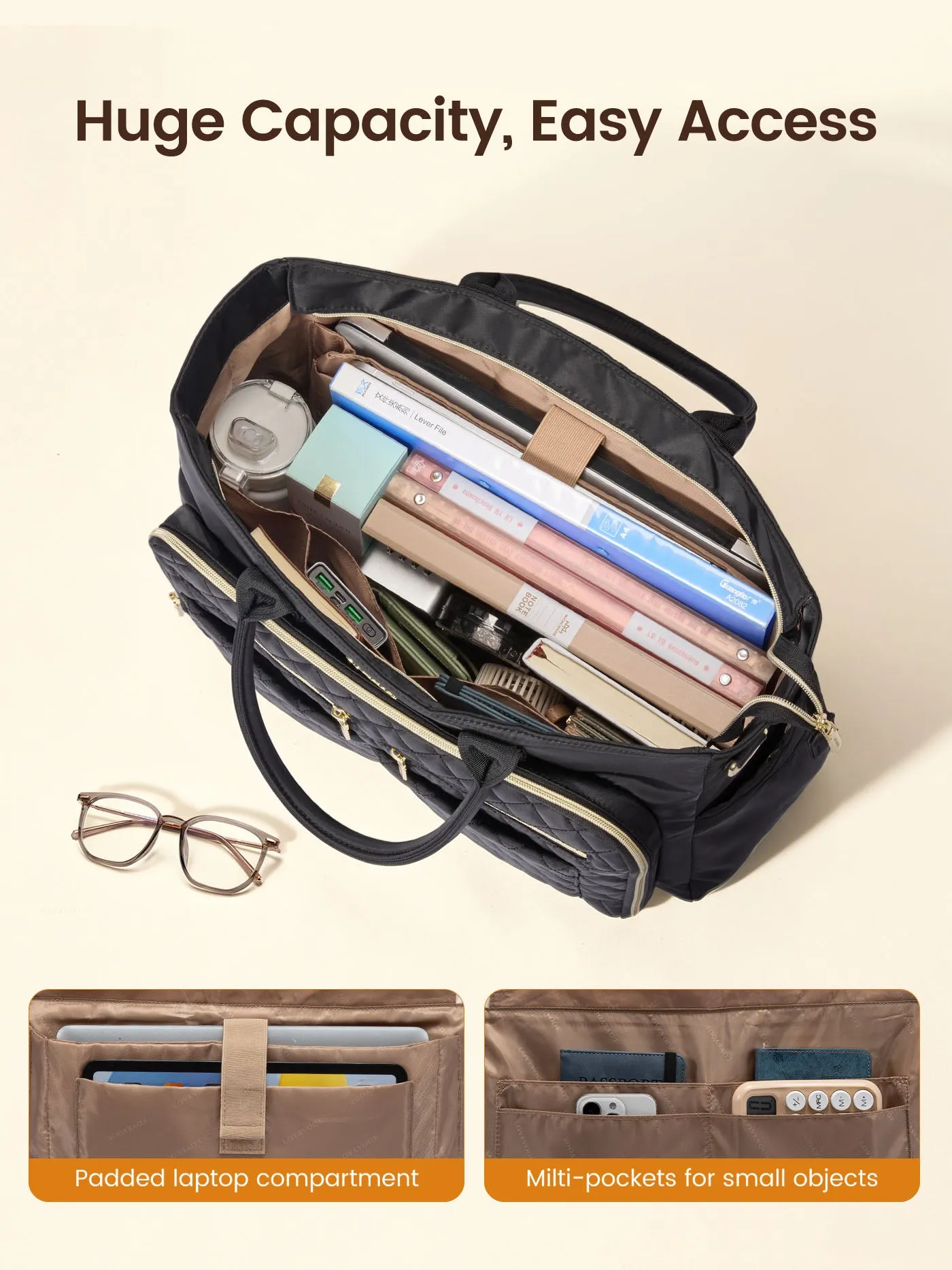 Laptop Tote Bag 15.6" 17.3",5776 sold by LOVEVOOK product image thumbnail 4