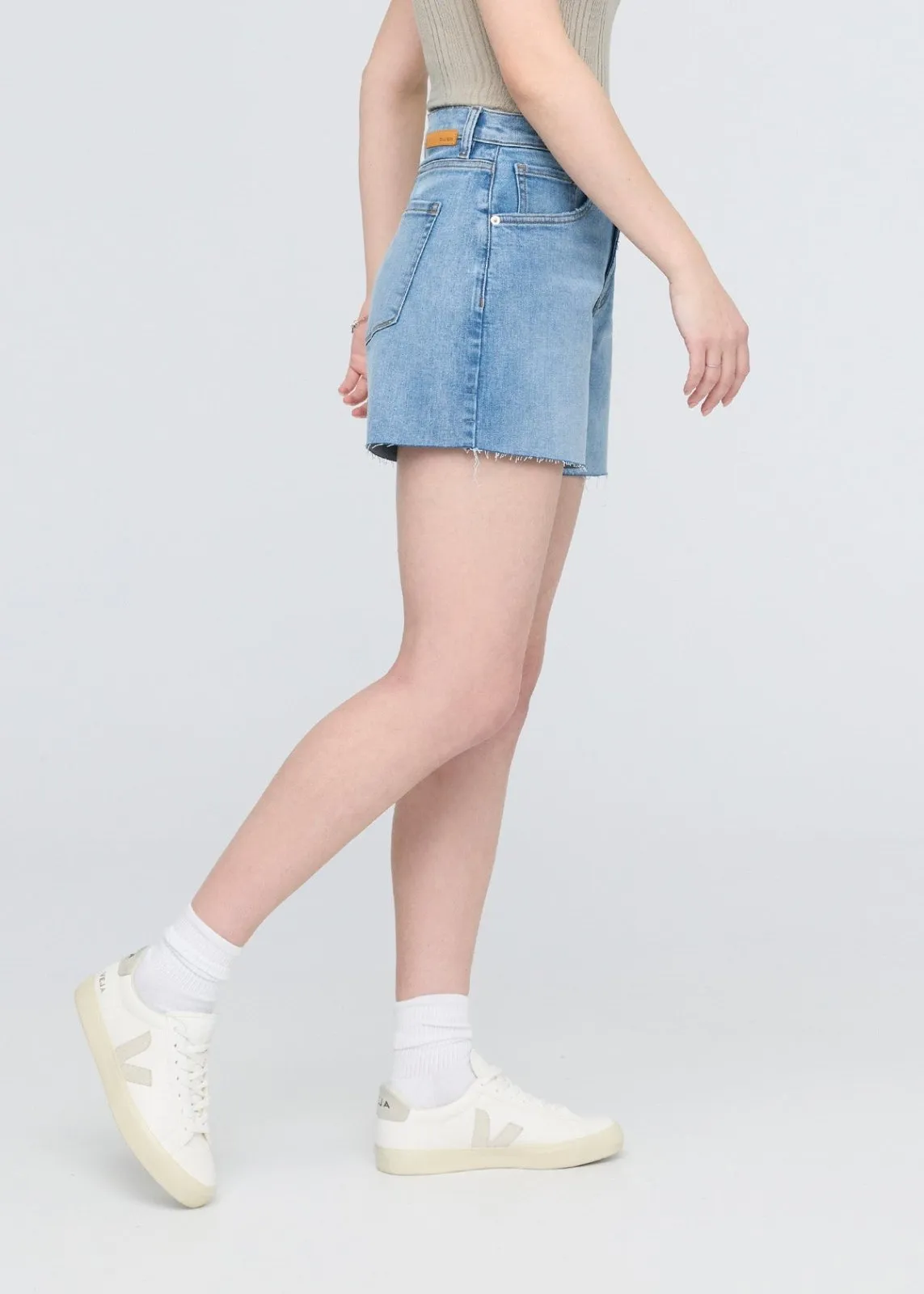 Performance Denim+ High Rise Relaxed Short - Light Heritage sold by DUER product image thumbnail 3