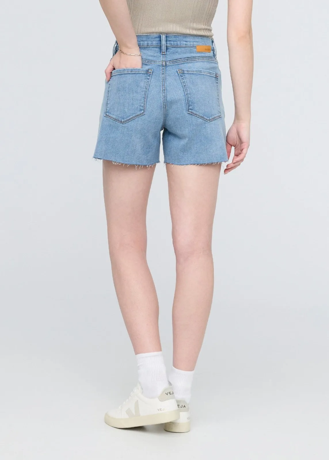 Performance Denim+ High Rise Relaxed Short - Light Heritage sold by DUER product image thumbnail 4