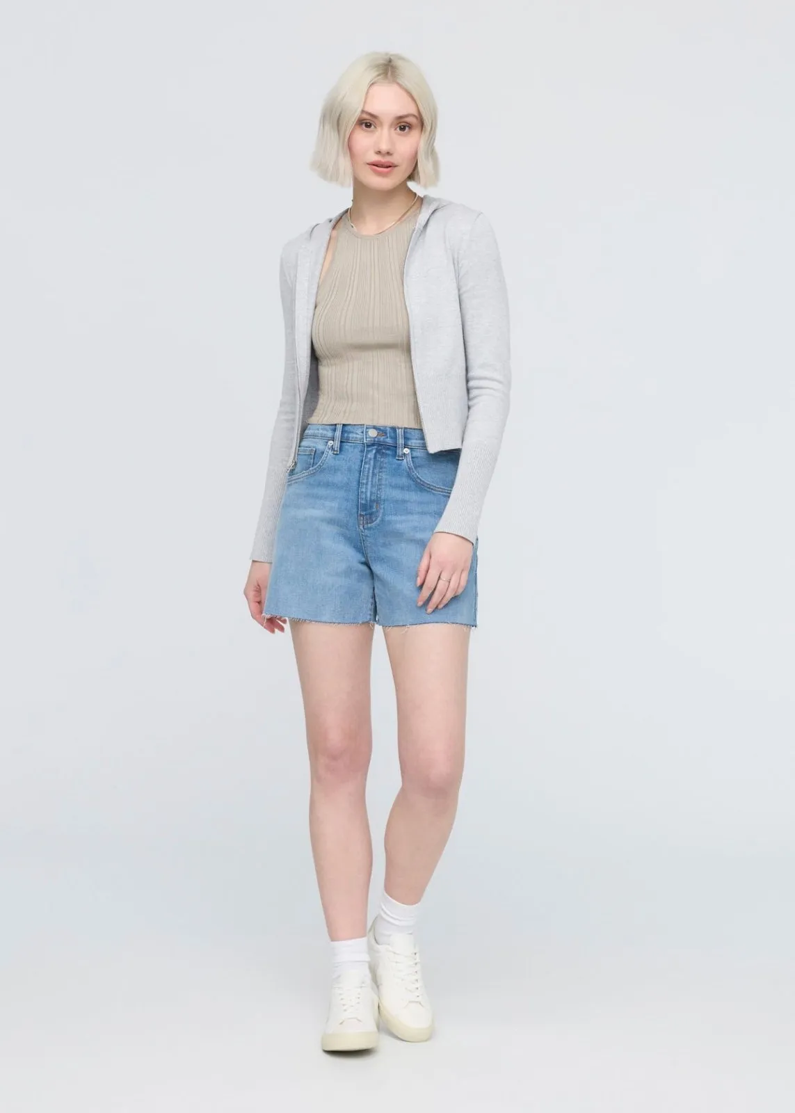 Performance Denim+ High Rise Relaxed Short sold by DUER product image thumbnail 2