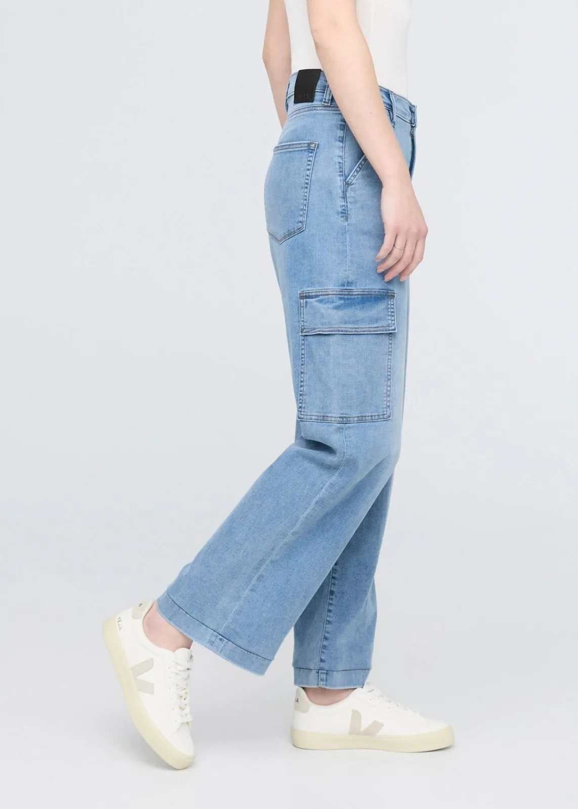 Performance Denim Lite High Rise Cargo - Pacific sold by DUER product image thumbnail 3