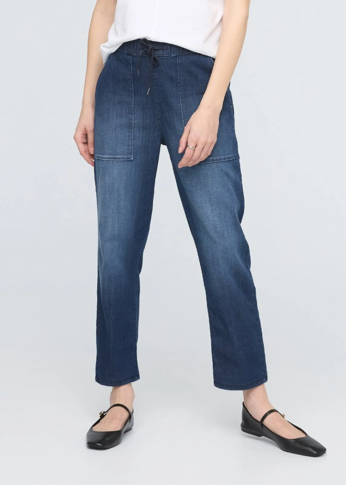Performance Denim Lite Harbour Pant - Stone Wash sold by DUER