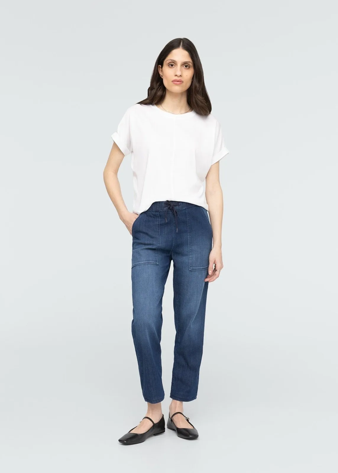 Performance Denim Lite Harbour Pant - Stone Wash sold by DUER product image thumbnail 2