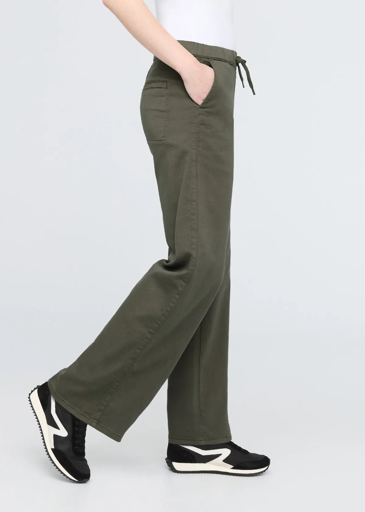 No Sweat Wide Leg Pant - Thyme sold by DUER product image thumbnail 3