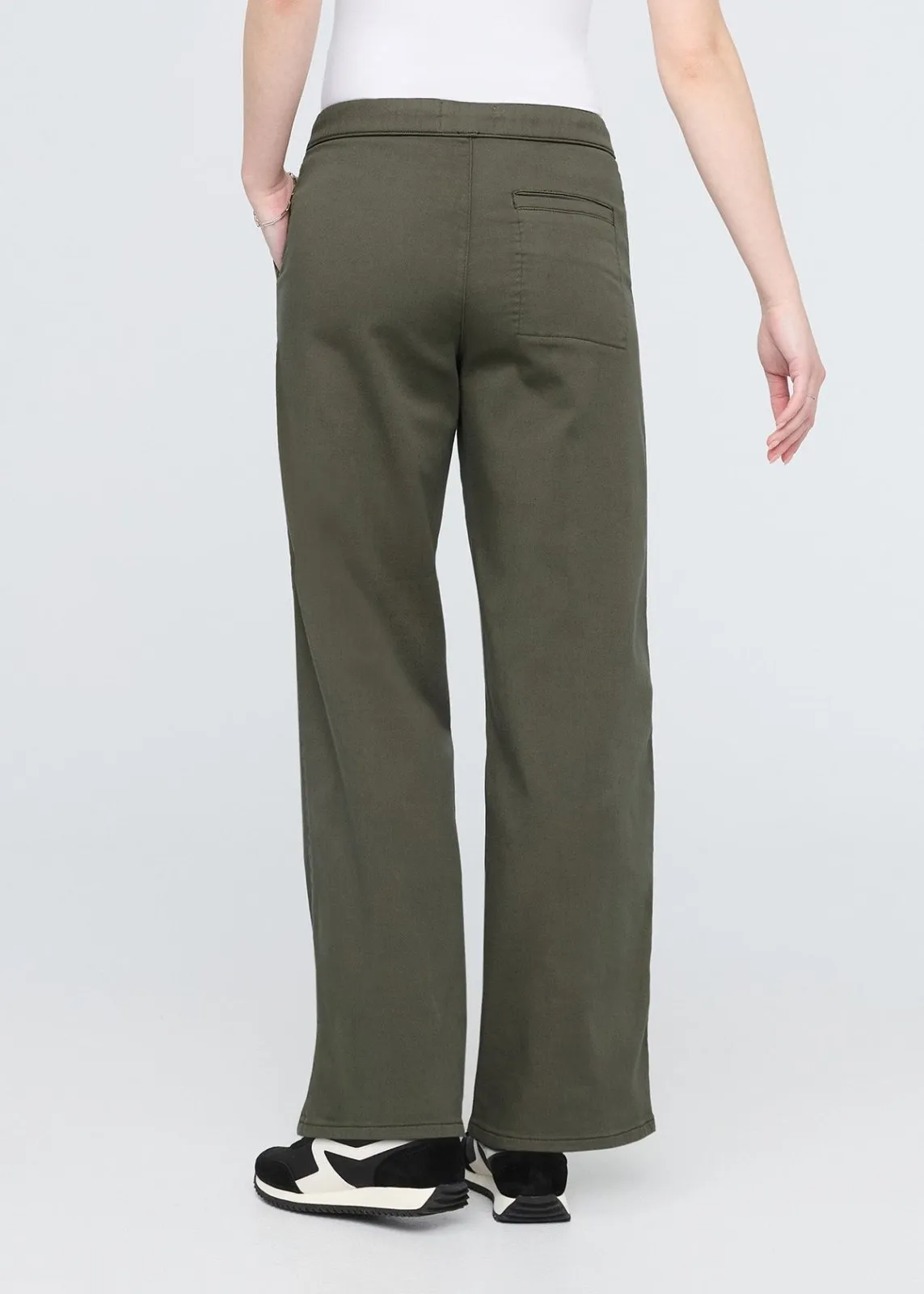No Sweat Wide Leg Pant - Thyme sold by DUER product image thumbnail 4