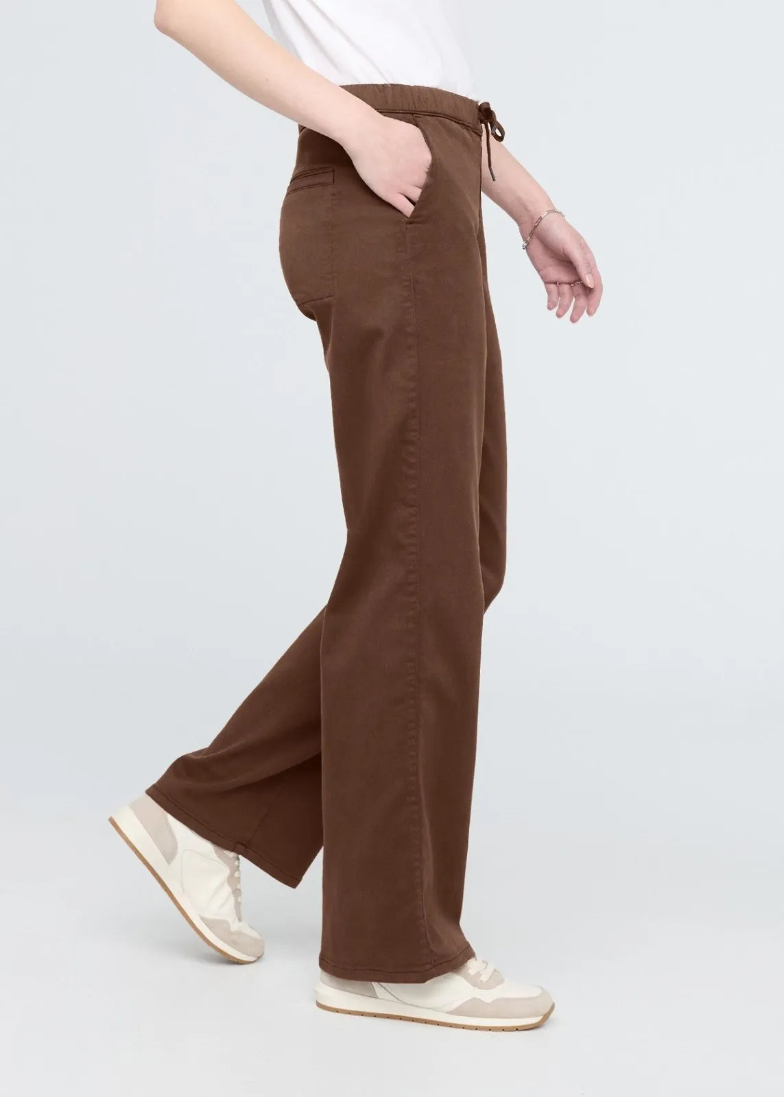 No Sweat Wide Leg Pant - Deep Taupe sold by DUER product image thumbnail 3