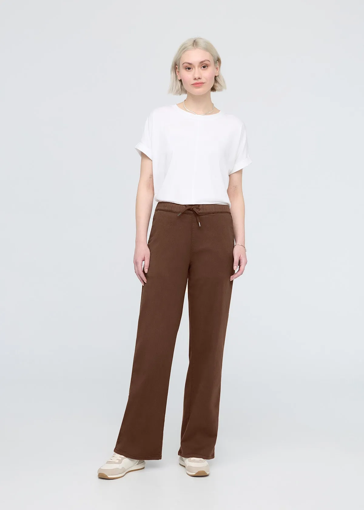 No Sweat Wide Leg Pant - Deep Taupe sold by DUER product image thumbnail 2