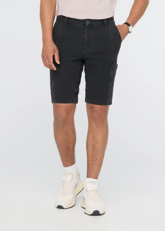 Stretch Canvas Cargo Short - Black sold by DUER