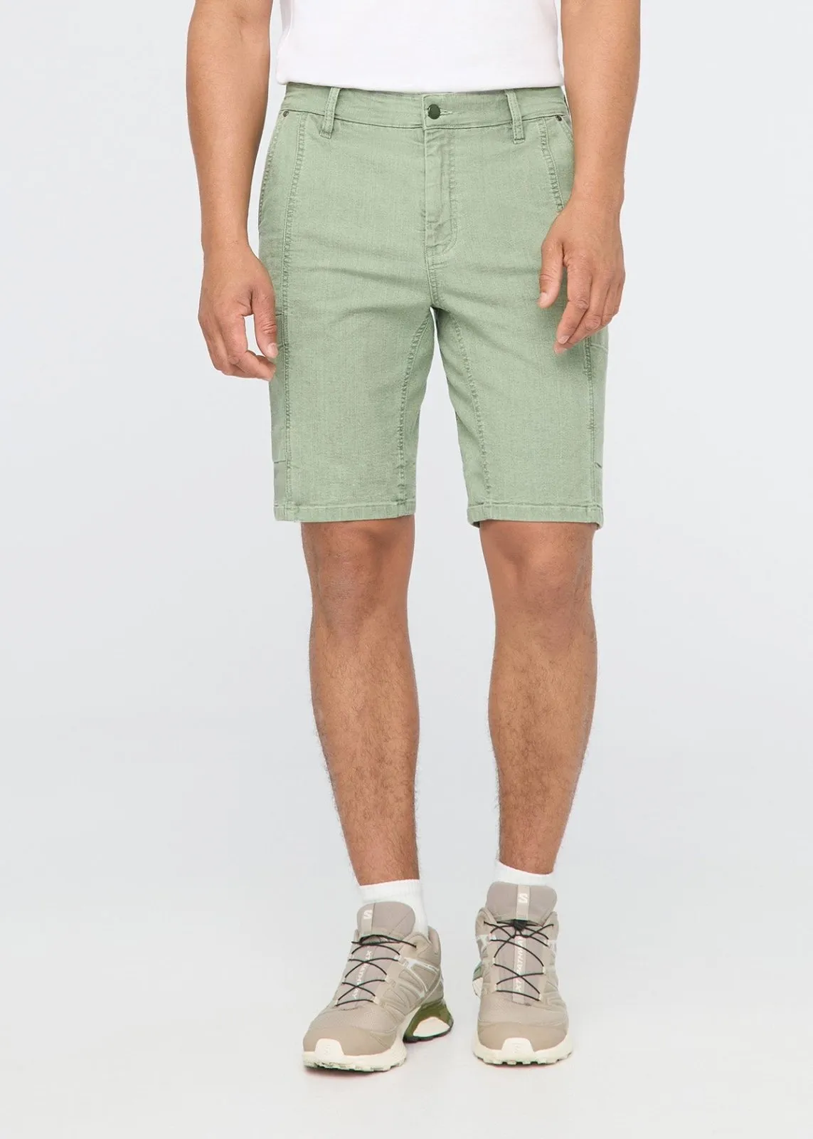 Stretch Canvas Cargo Short - Light Pine sold by DUER