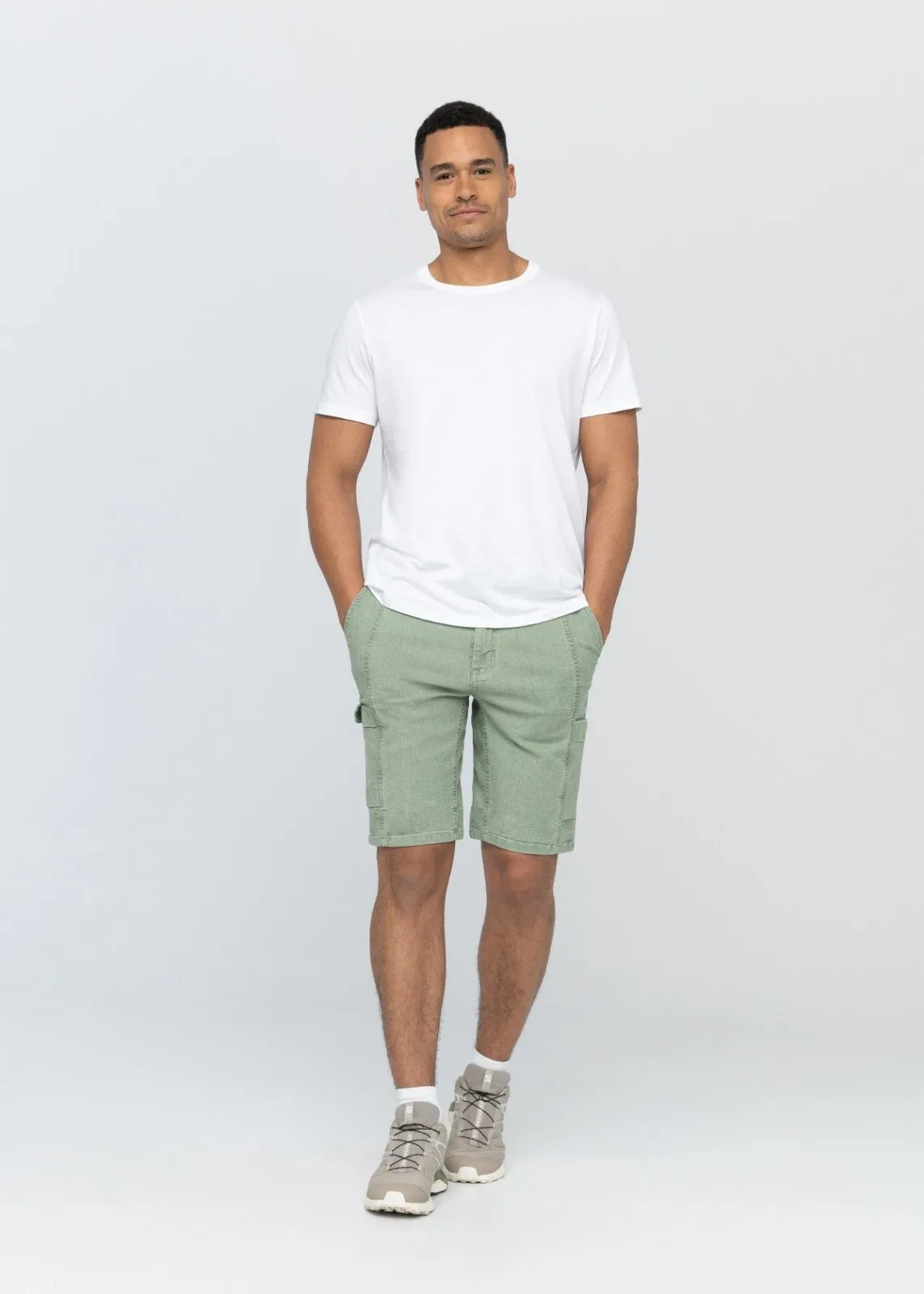 Stretch Canvas Cargo Short - Light Pine sold by DUER product image thumbnail 2