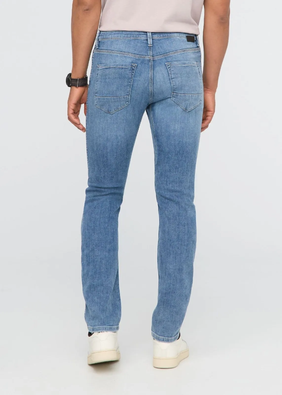 Performance Denim Lite Slim Straight - Slate Indigo sold by DUER product image thumbnail 4