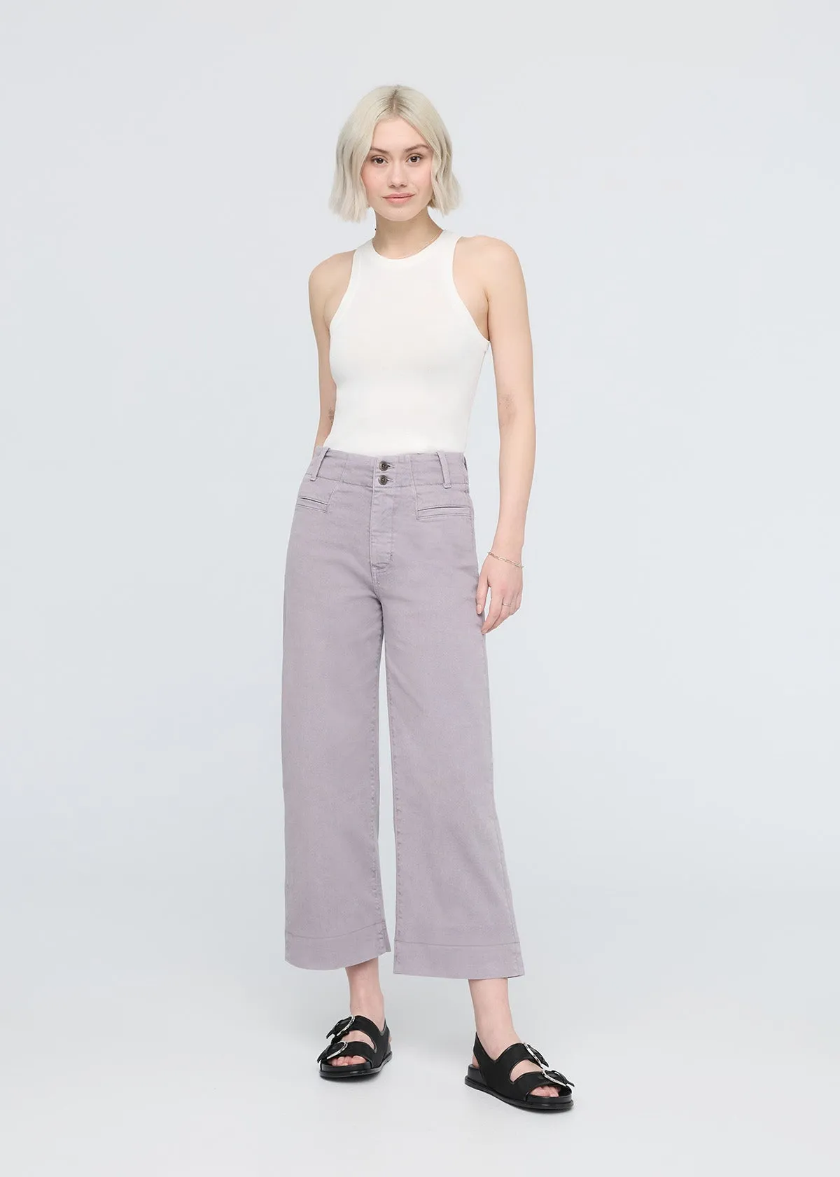 LuxTwill High Rise Trouser - Ash sold by DUER product image thumbnail 2